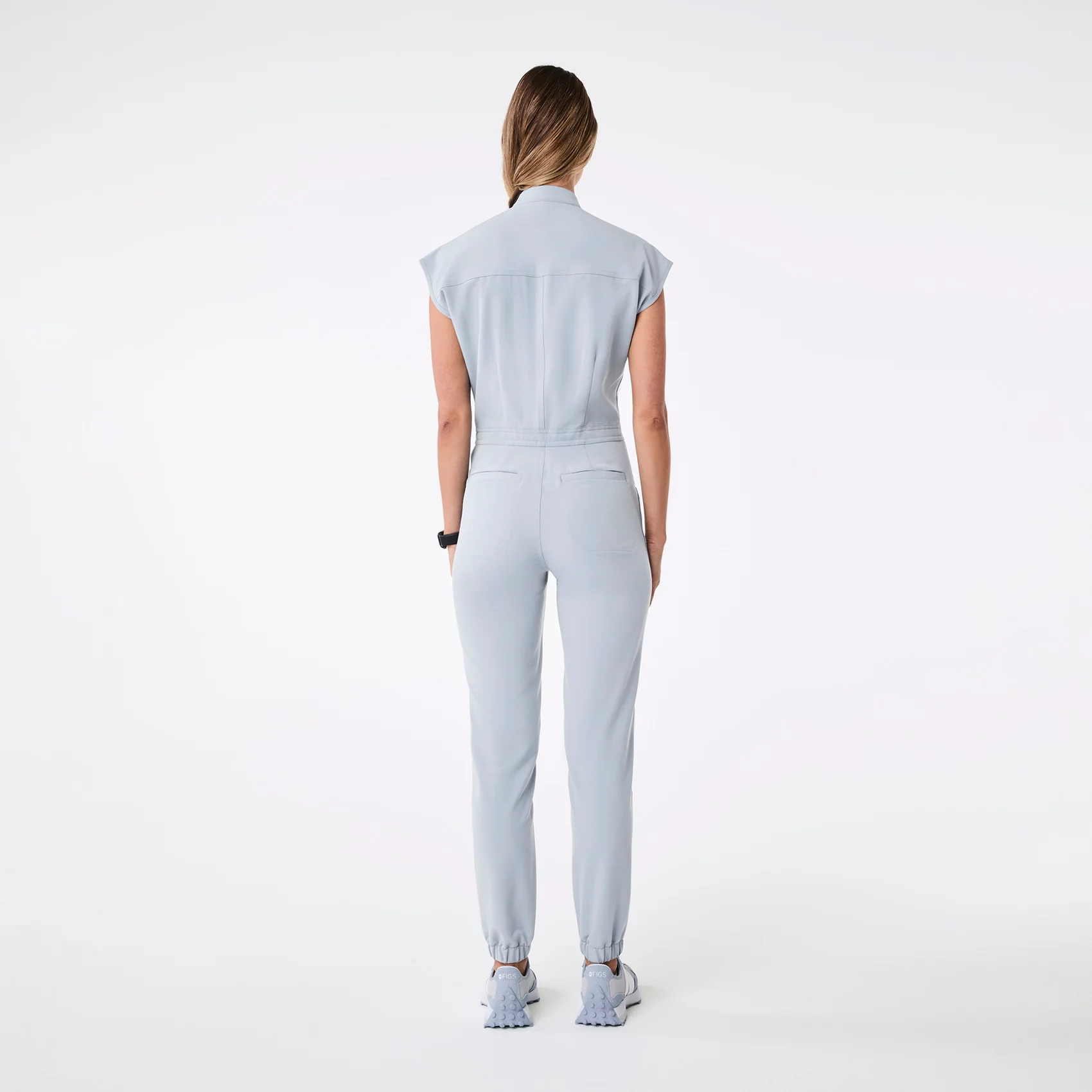 women's Dusty Blue Rafaela Cargo - ScrubJumpsuit™ - Image 2