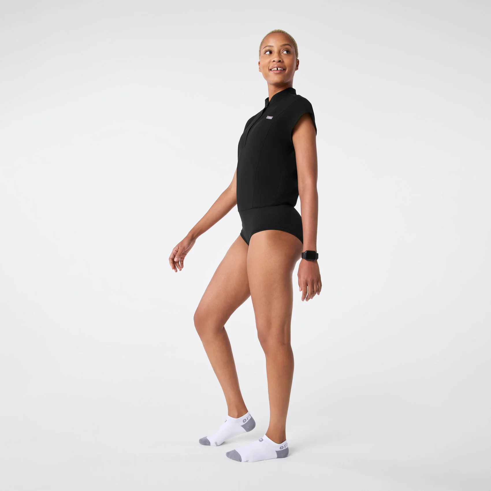 women's Black Rafaela Brief Scrubbodysuit™ - Image 3