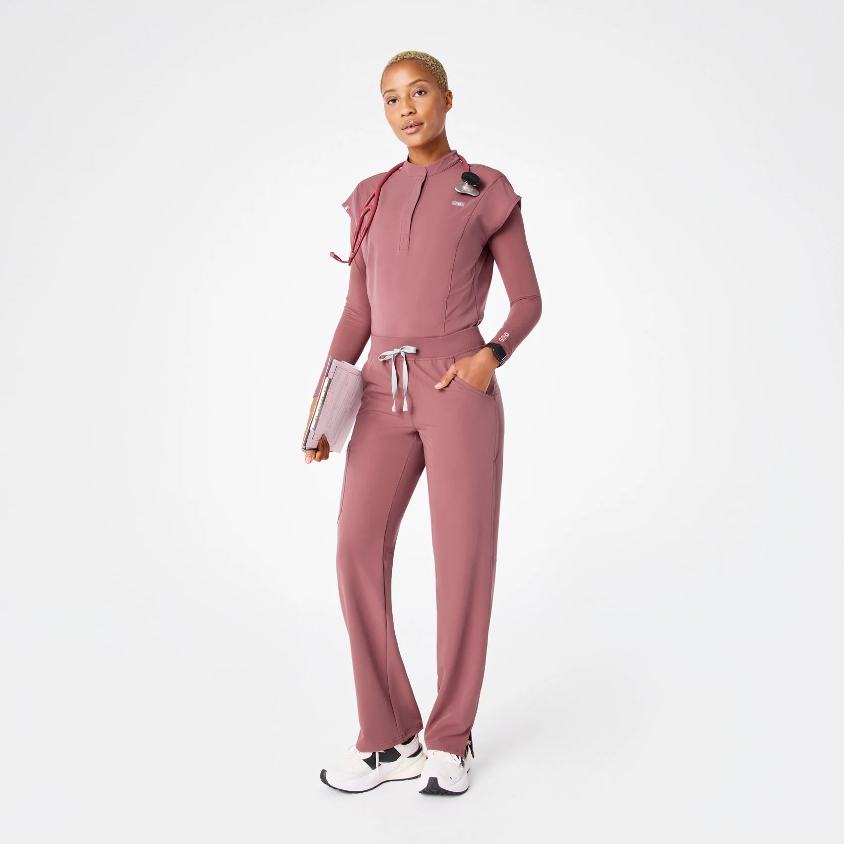 women's Mauve Rafaela Brief Scrubbodysuit™ - Image 9