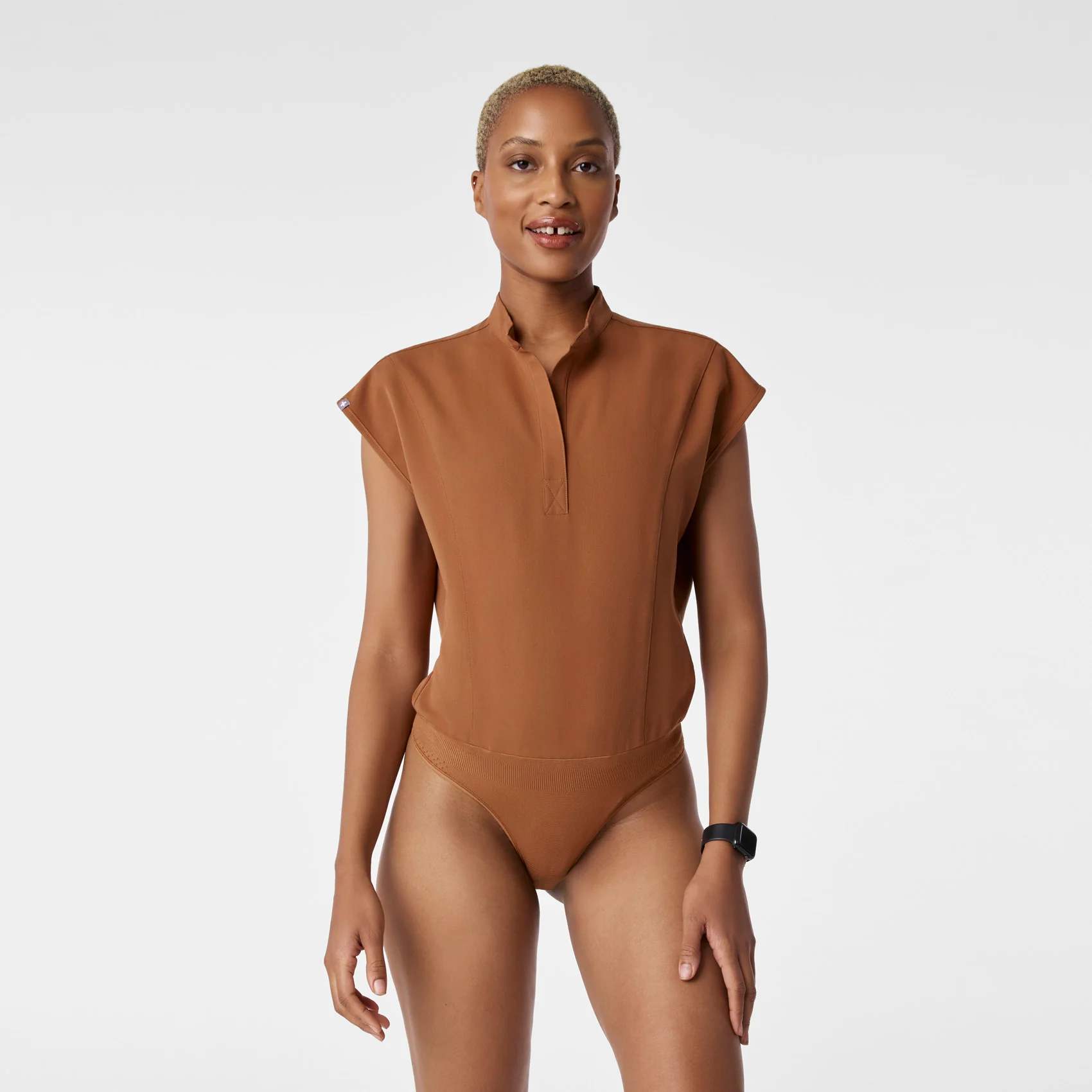 women's Mocha Rafaela Brief Scrubbodysuit™ - Image 2
