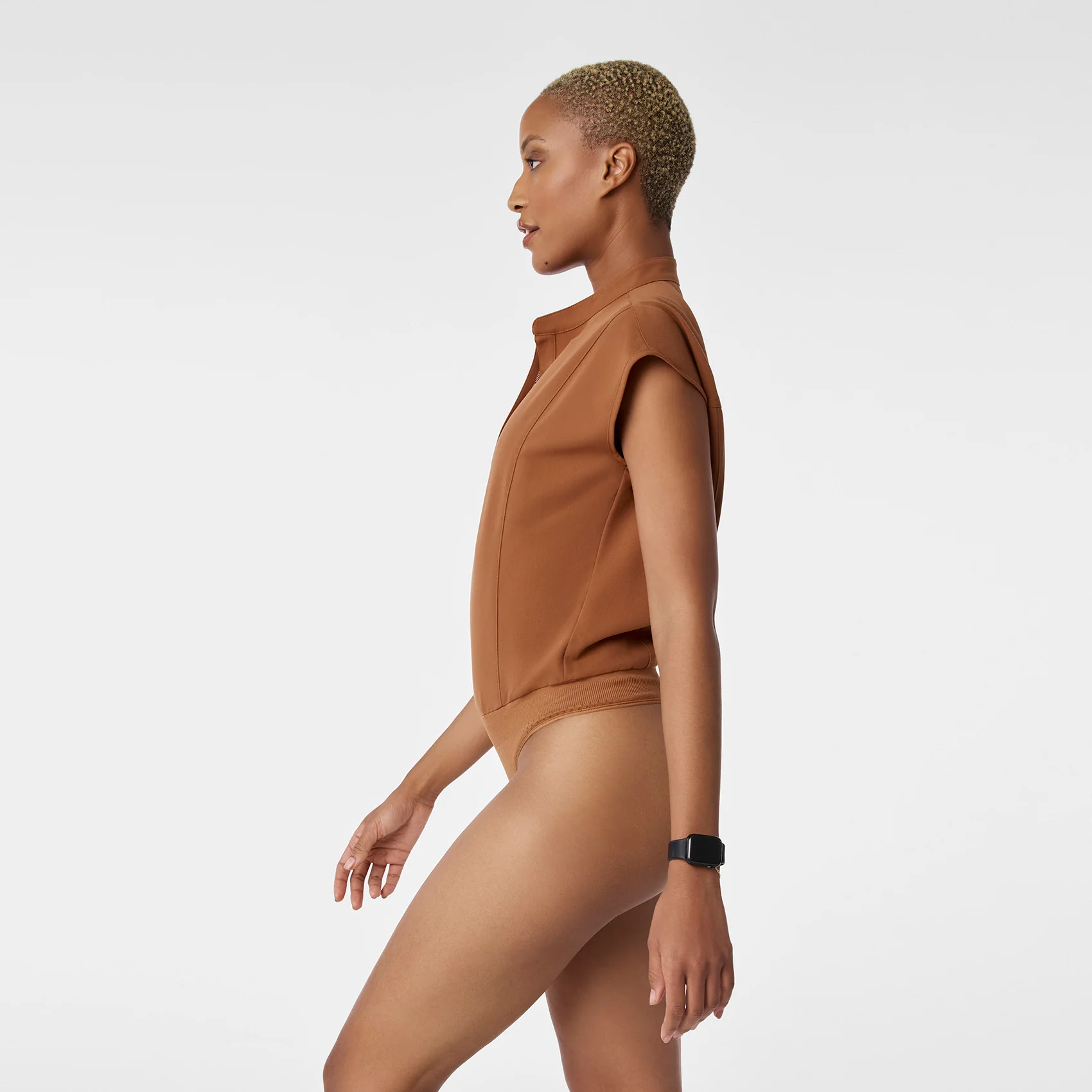 women's Mocha Rafaela Thong Scrubbodysuit™ - Image 2
