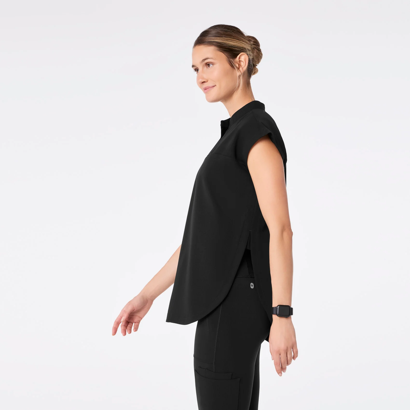 women's Black Rafaela - Tunic Scrub Top™ - Image 3