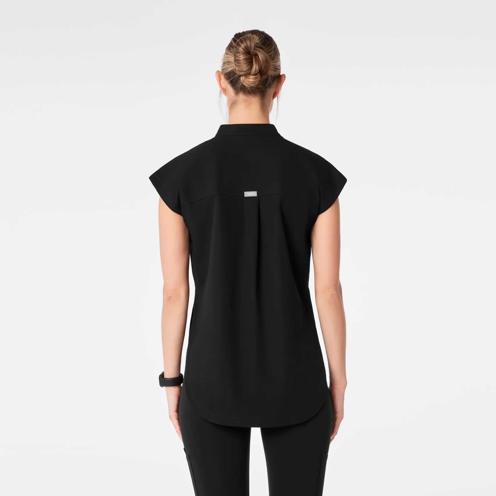 women's Black Rafaela - Tunic Scrub Top™ - Image 4
