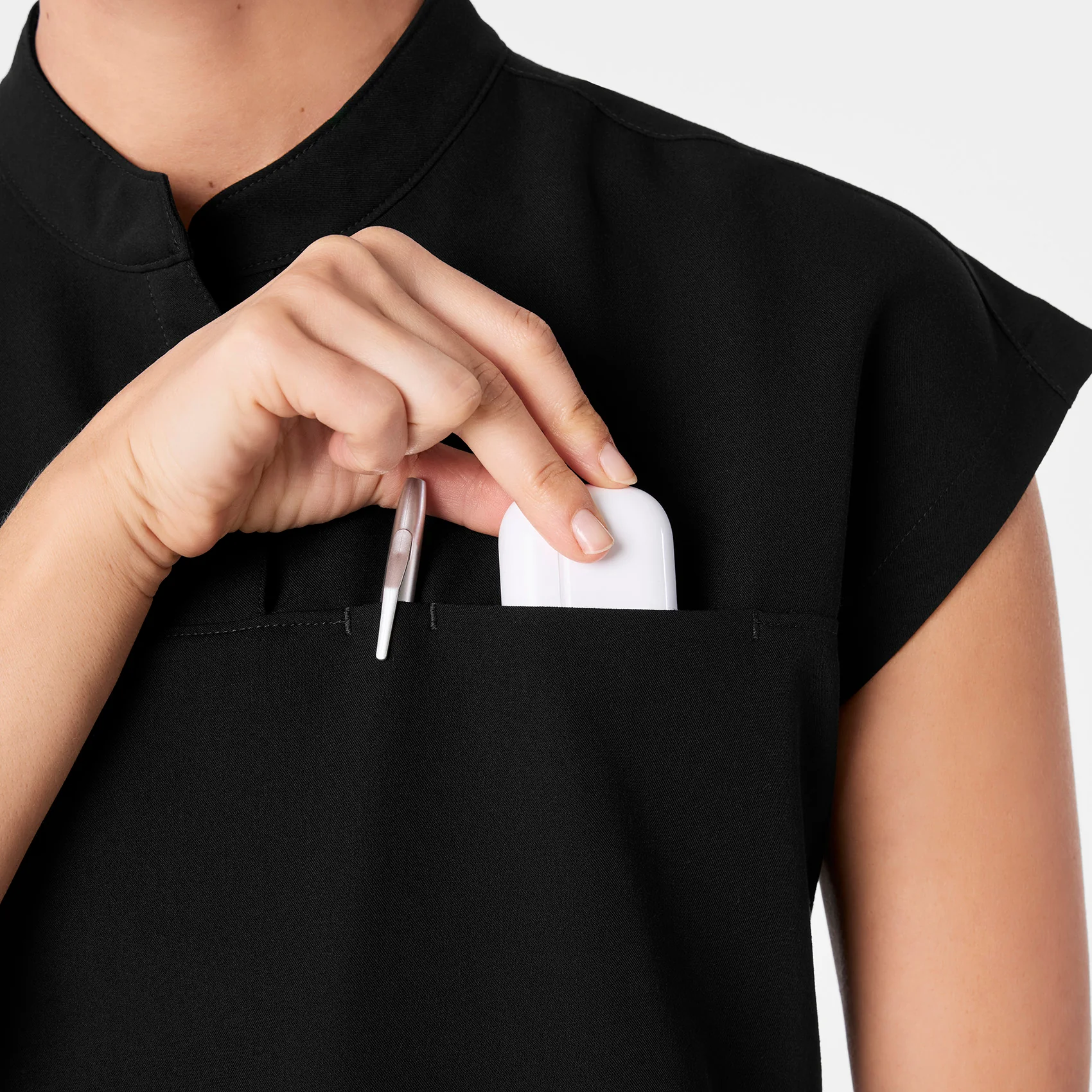 women's Black Rafaela - Tunic Scrub Top™ - Image 8