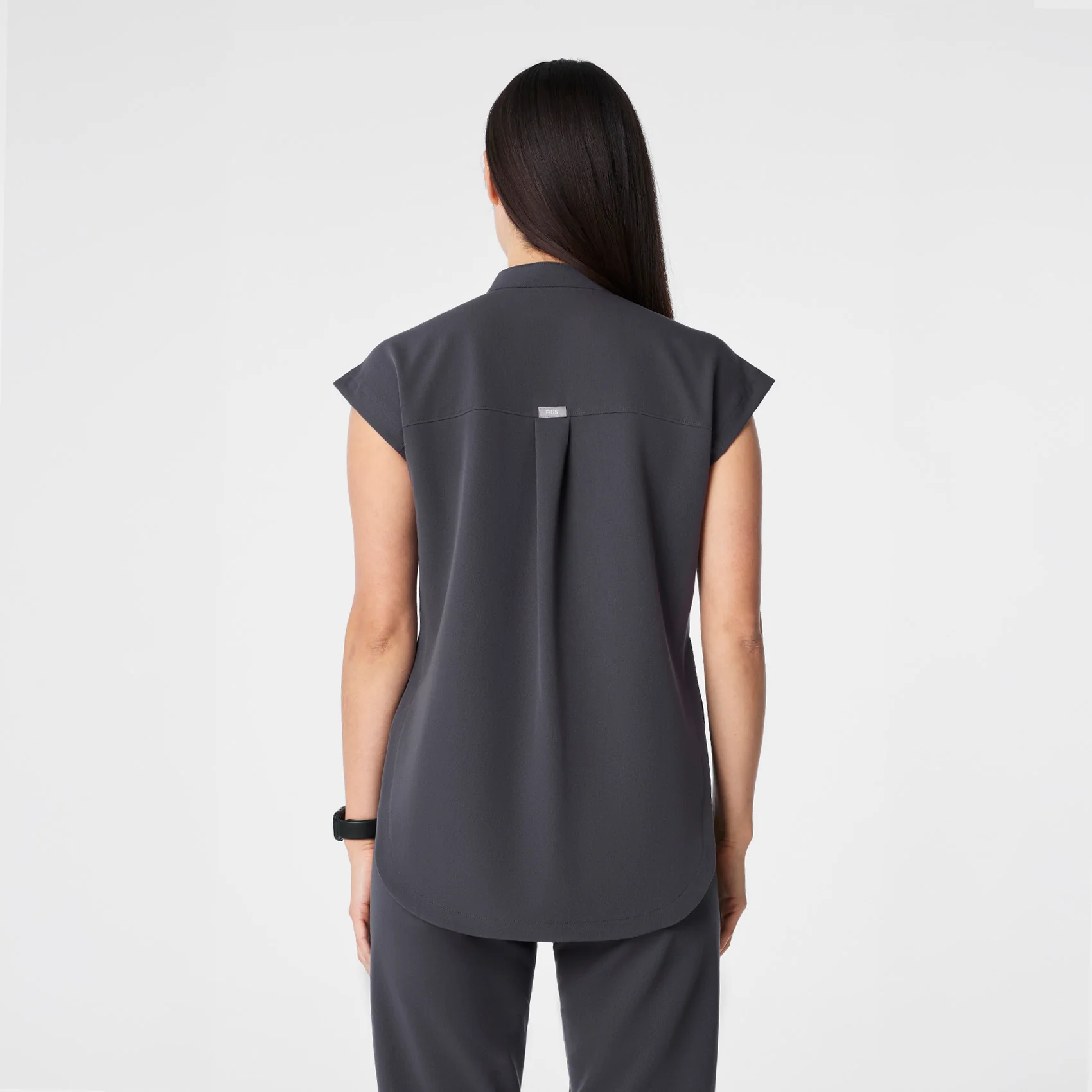women's Charcoal Rafaela - Tunic Scrub Top™ - Image 4