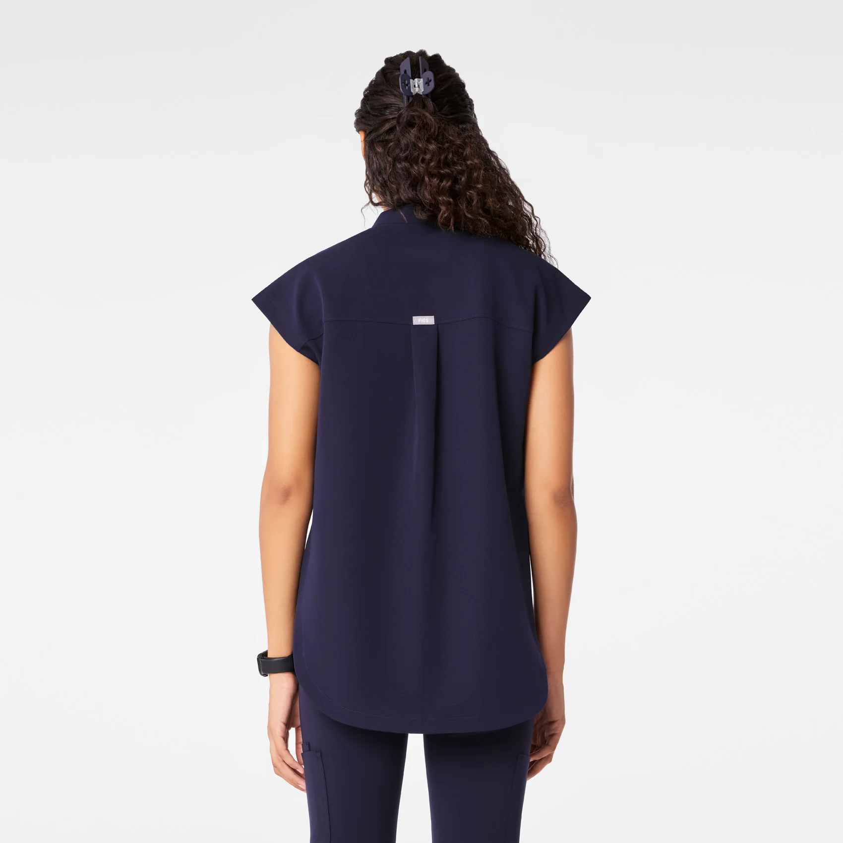 women's Navy Rafaela - Tunic Scrub Top™ - Image 4
