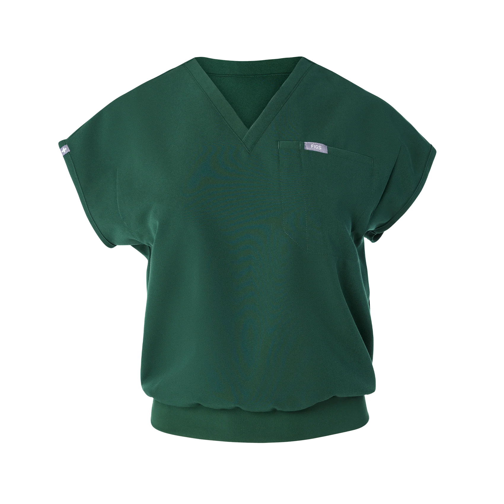 women's Forest Green Raleigh V-Neck - Scrub Top - Image 9
