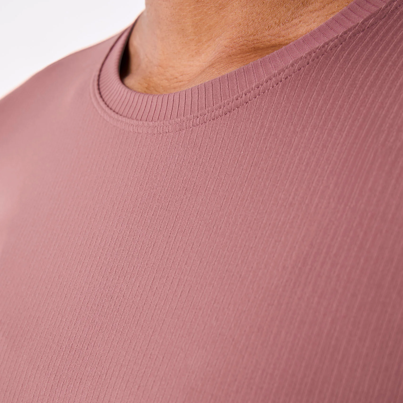 women's Mauve Ribbed - Longsleeve Underscrub - Image 6