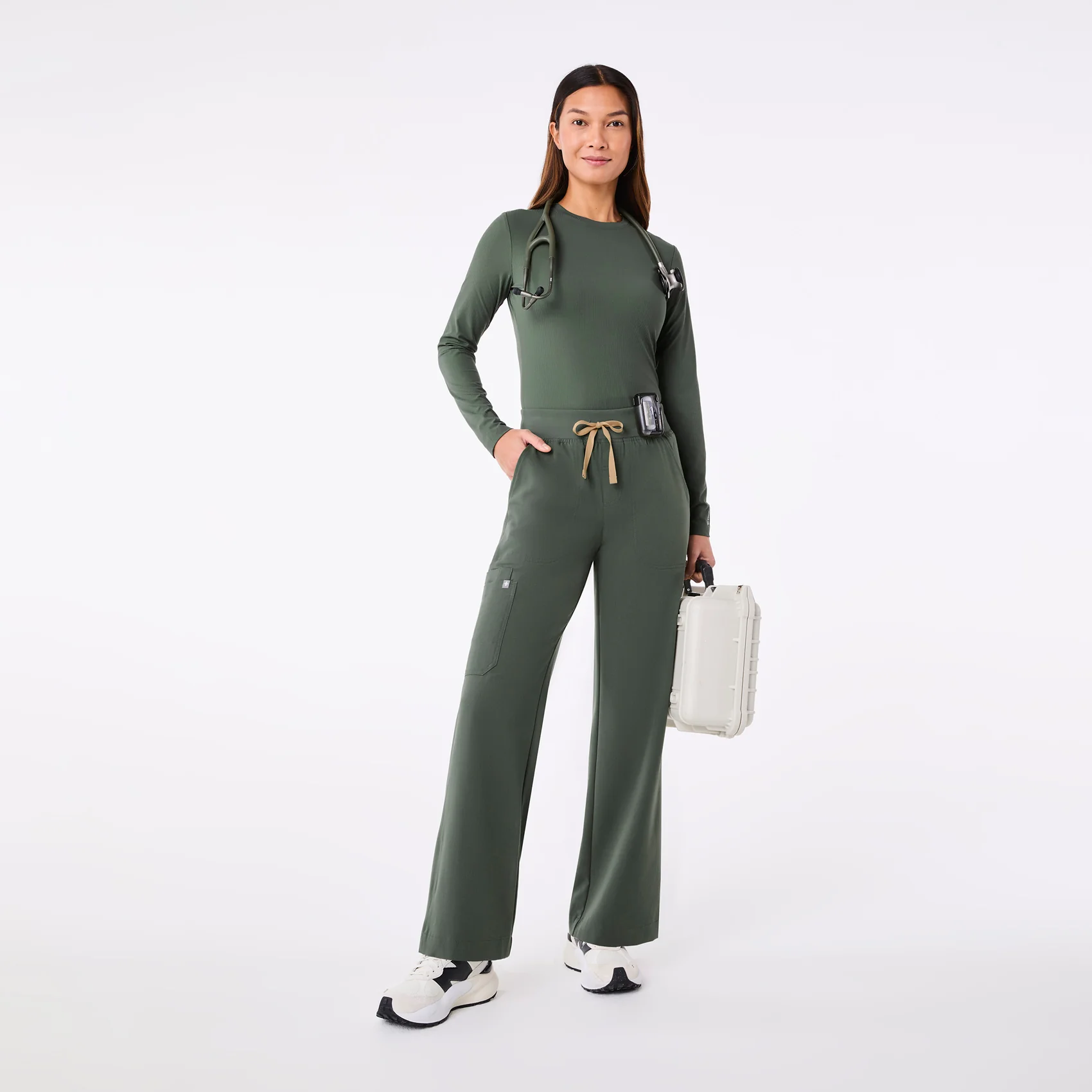 women's Moss Ribbed - Longsleeve Underscrub - Image 3