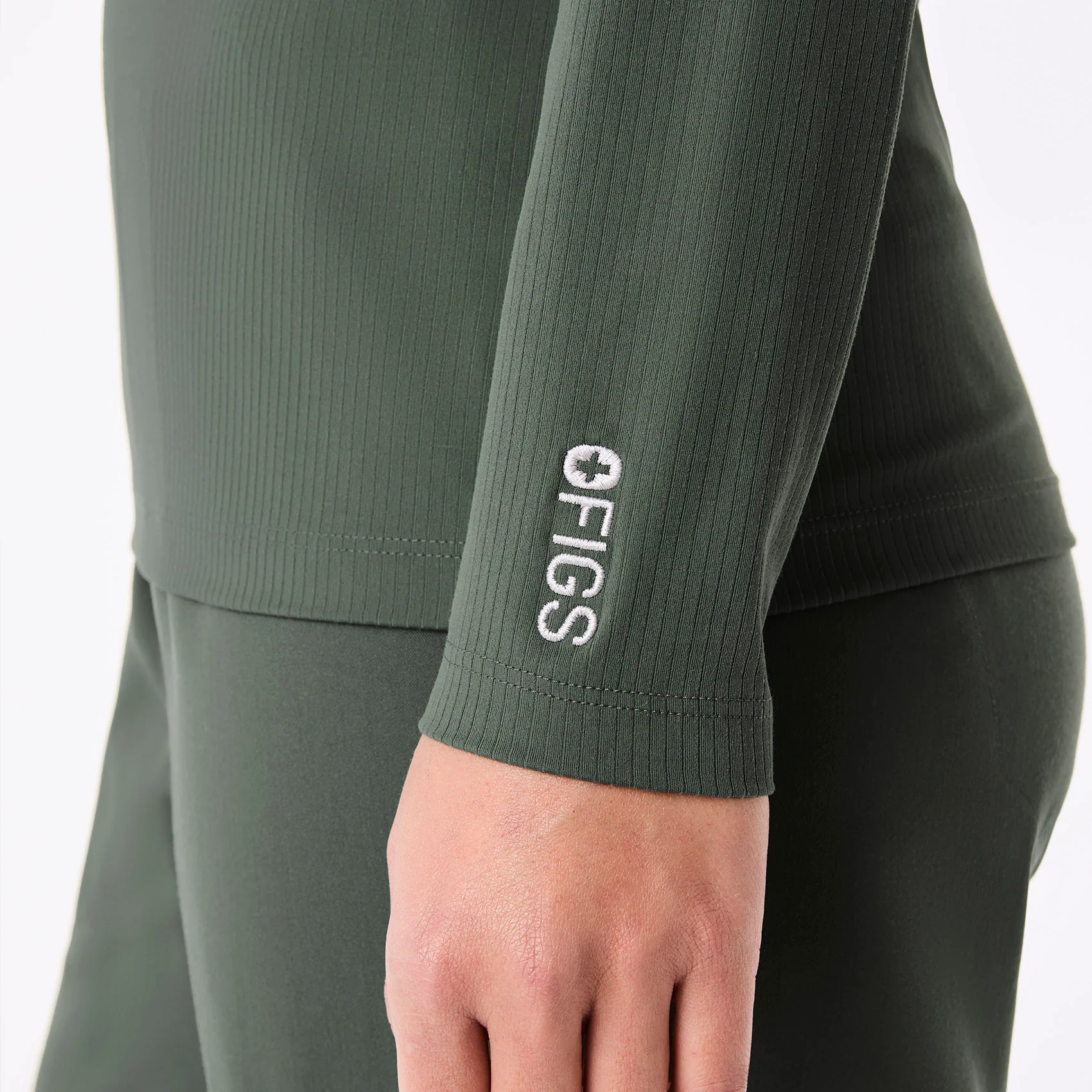 women's Moss Ribbed - Longsleeve Underscrub - Image 7