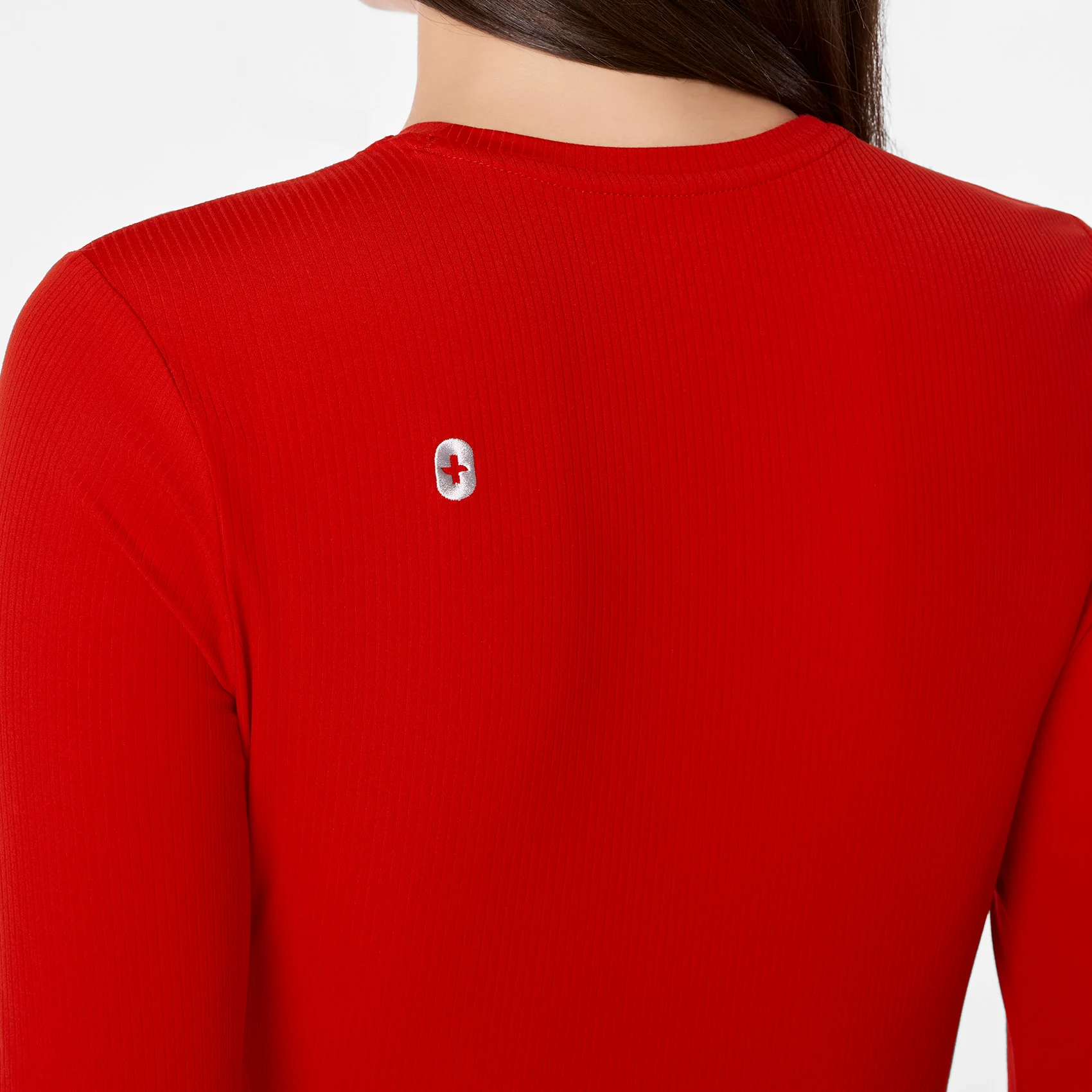 women's Winning Red Ribbed - ¾ Sleeve Underscrub - Image 5