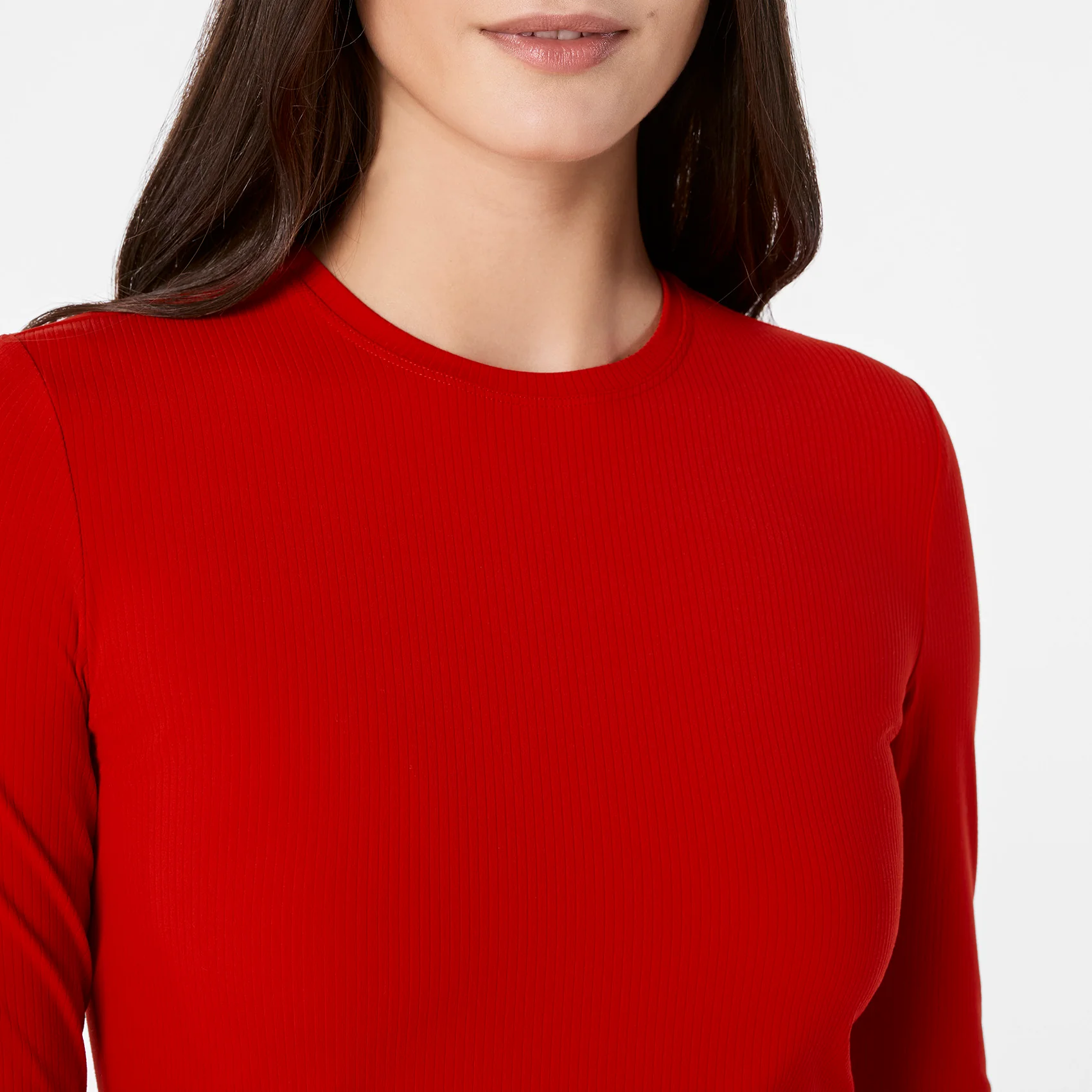 women's Winning Red Ribbed - ¾ Sleeve Underscrub - Image 6