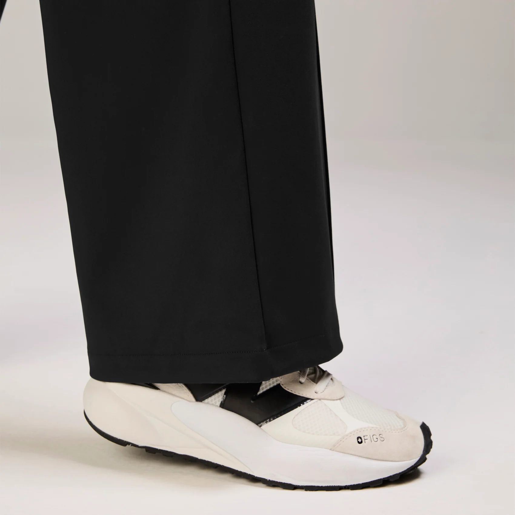 women's Black High Waisted Salina FORMx Wide Leg - Scrub Pant⢠- Image 8