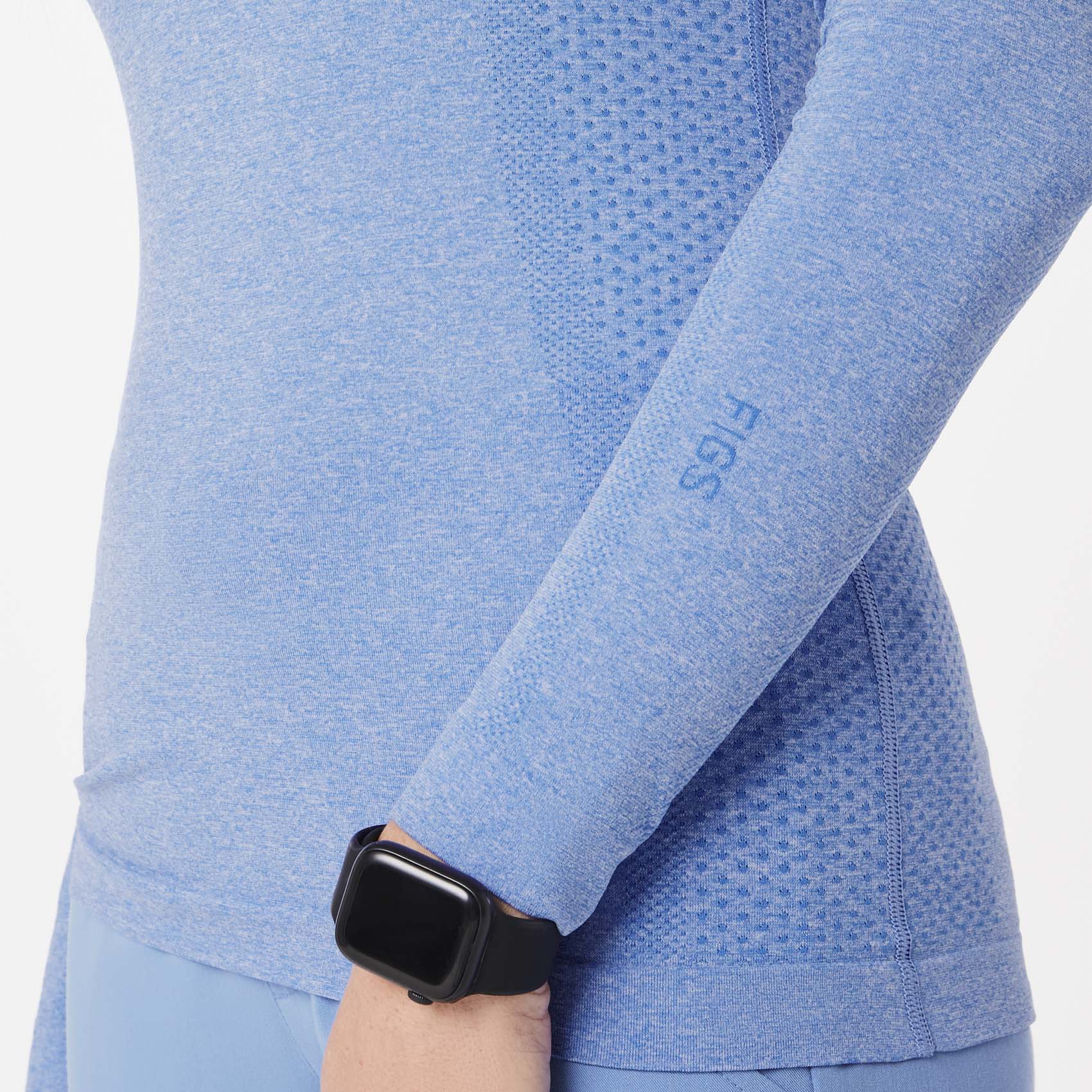 women's Ceil Blue Salta Seamless - Longsleeve Underscrub - Image 5