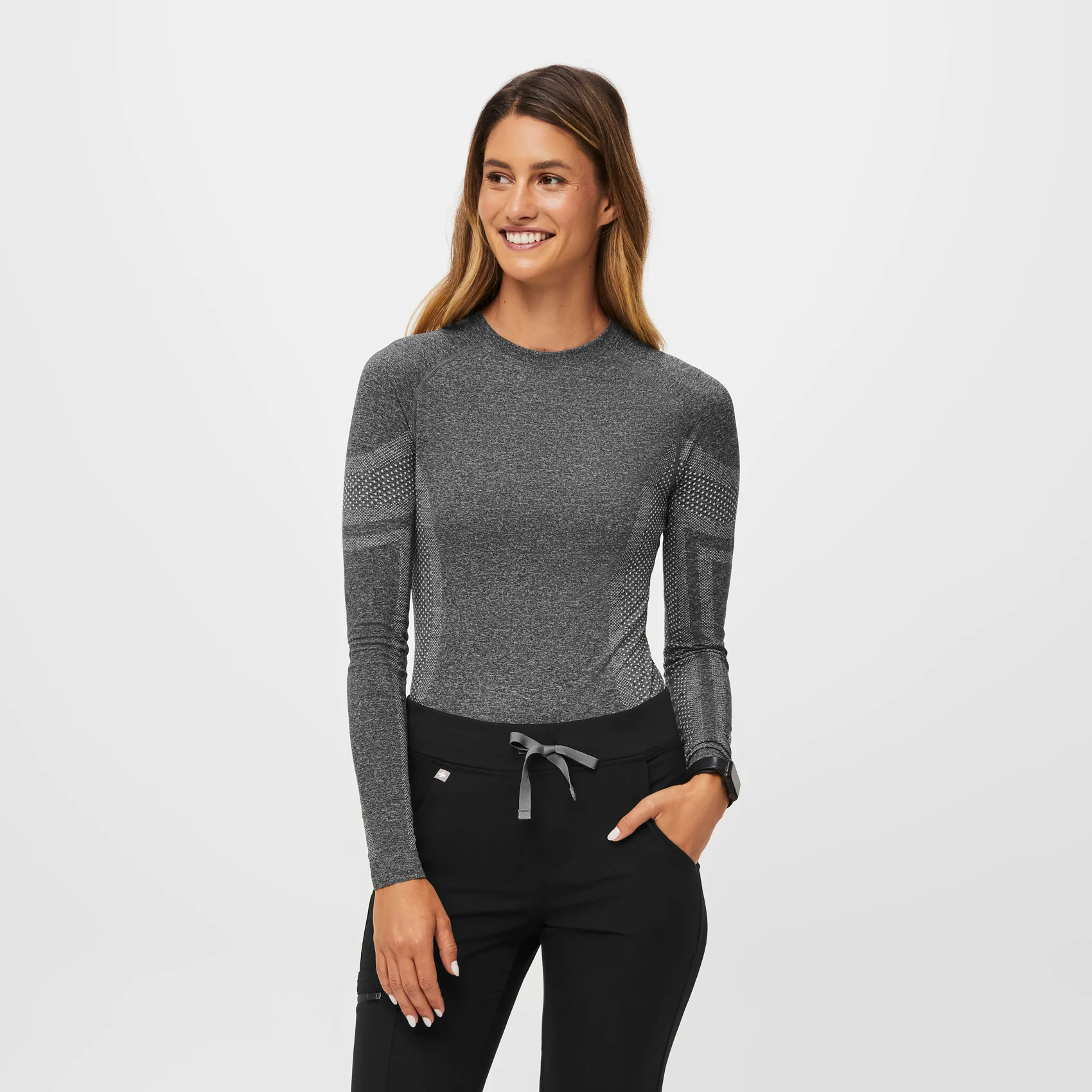 women's Graphite Salta Seamless - Longsleeve Underscrub (3XL-6XL)