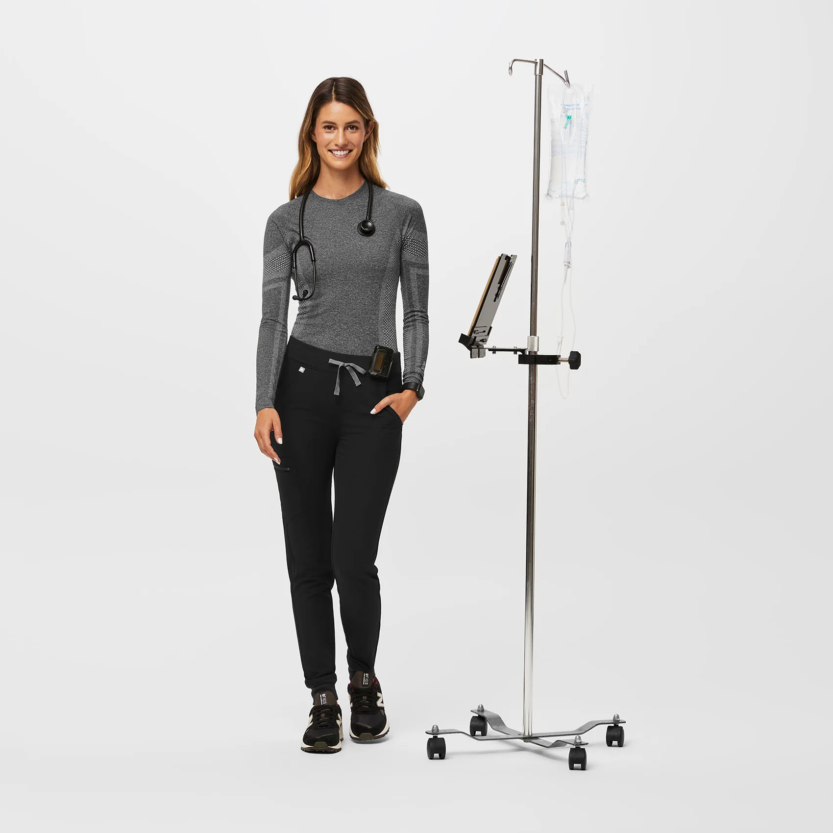 women's Graphite Salta Seamless - Longsleeve Underscrub (3XL-6XL) - Image 2