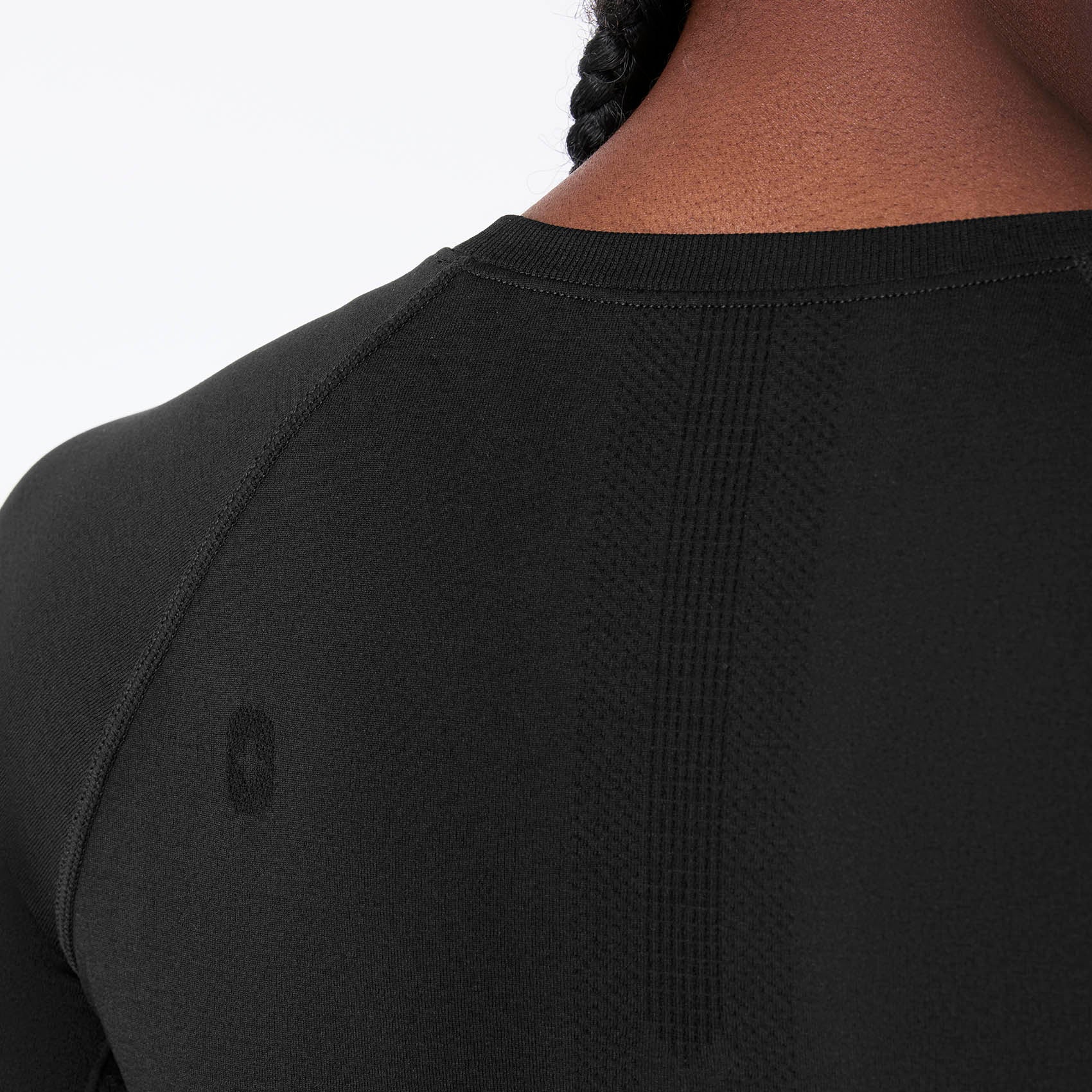 women's Black Salta Seamless Cropped - Longsleeve Underscrub - Image 5