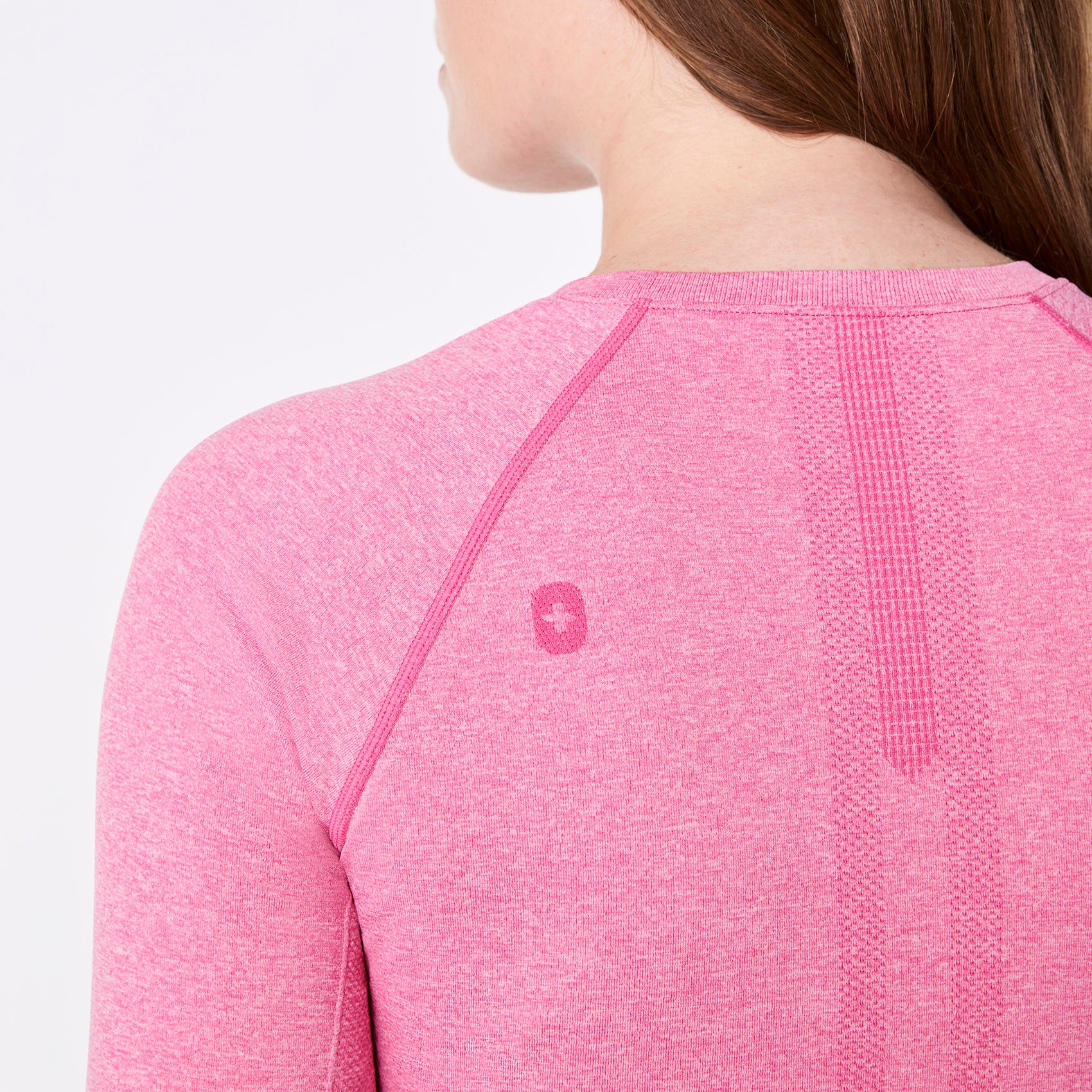 women's F'ing Pink Salta Seamless Cropped - Longsleeve Underscrub - Image 5