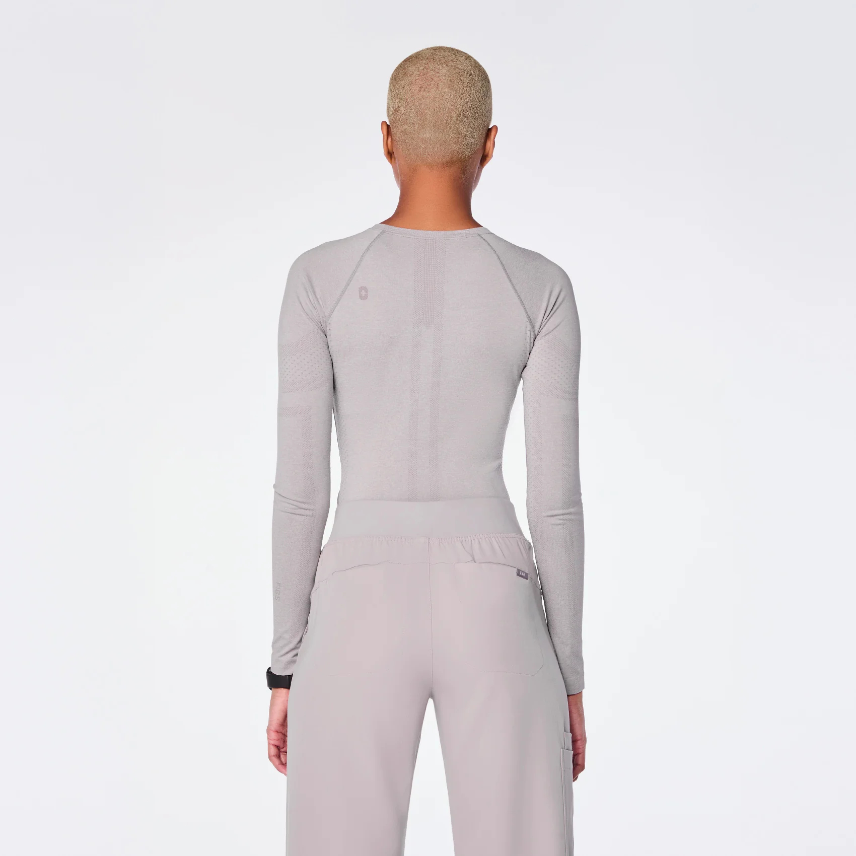women's Slate Salta Seamless - Longsleeve Underscrub - Image 4