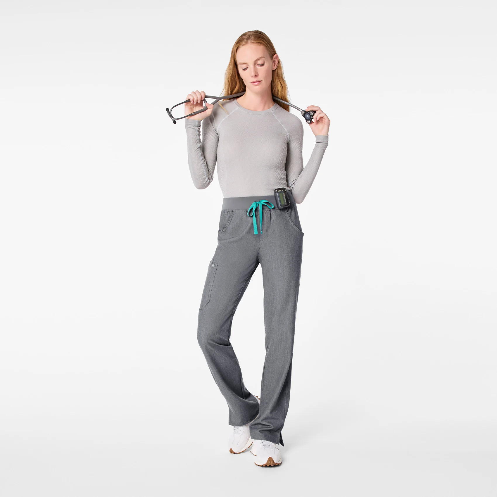 women's Silver Frost Salta Shimmer Seamless - Longsleeve Underscrub - Image 3