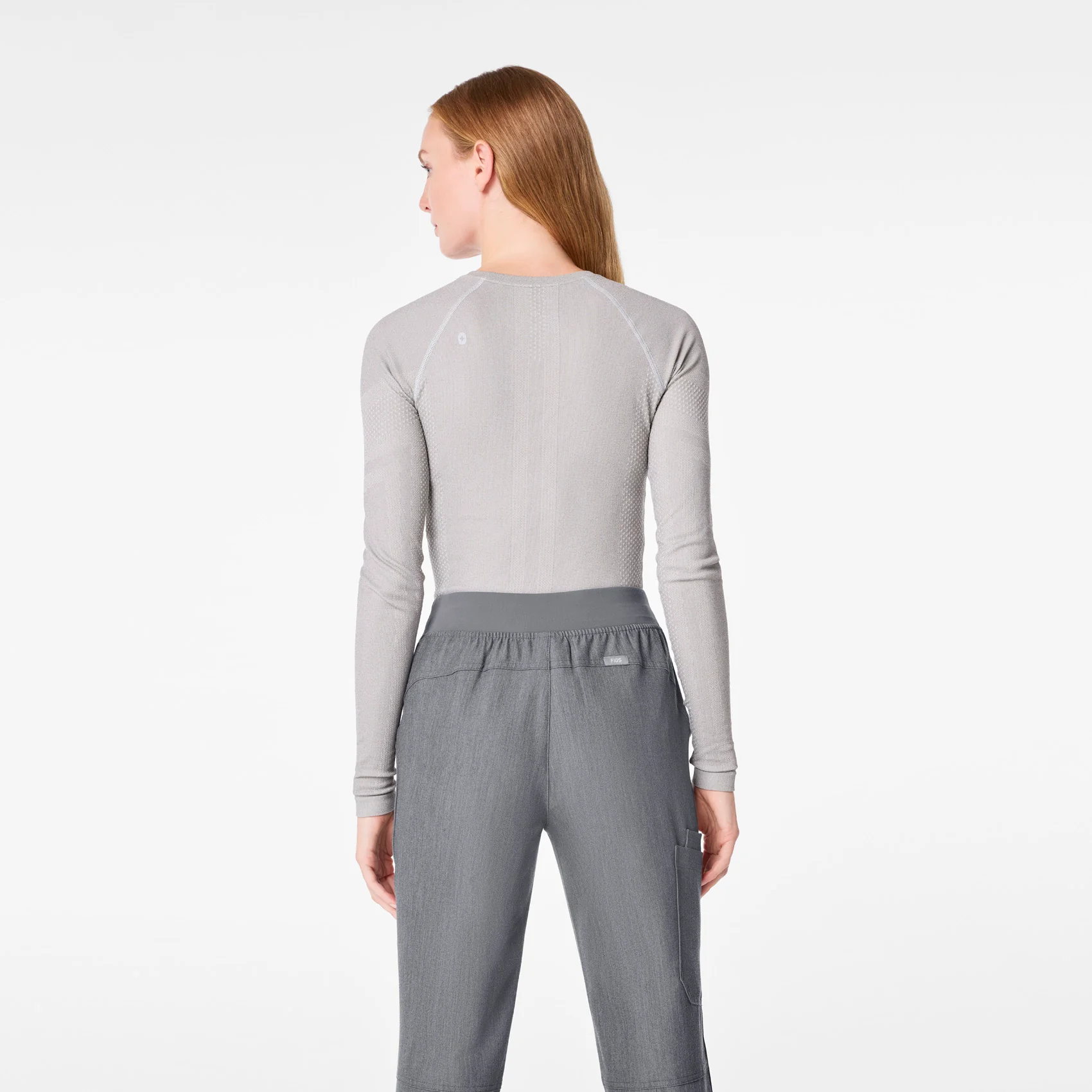 women's Silver Frost Salta Shimmer Seamless - Longsleeve Underscrub - Image 5