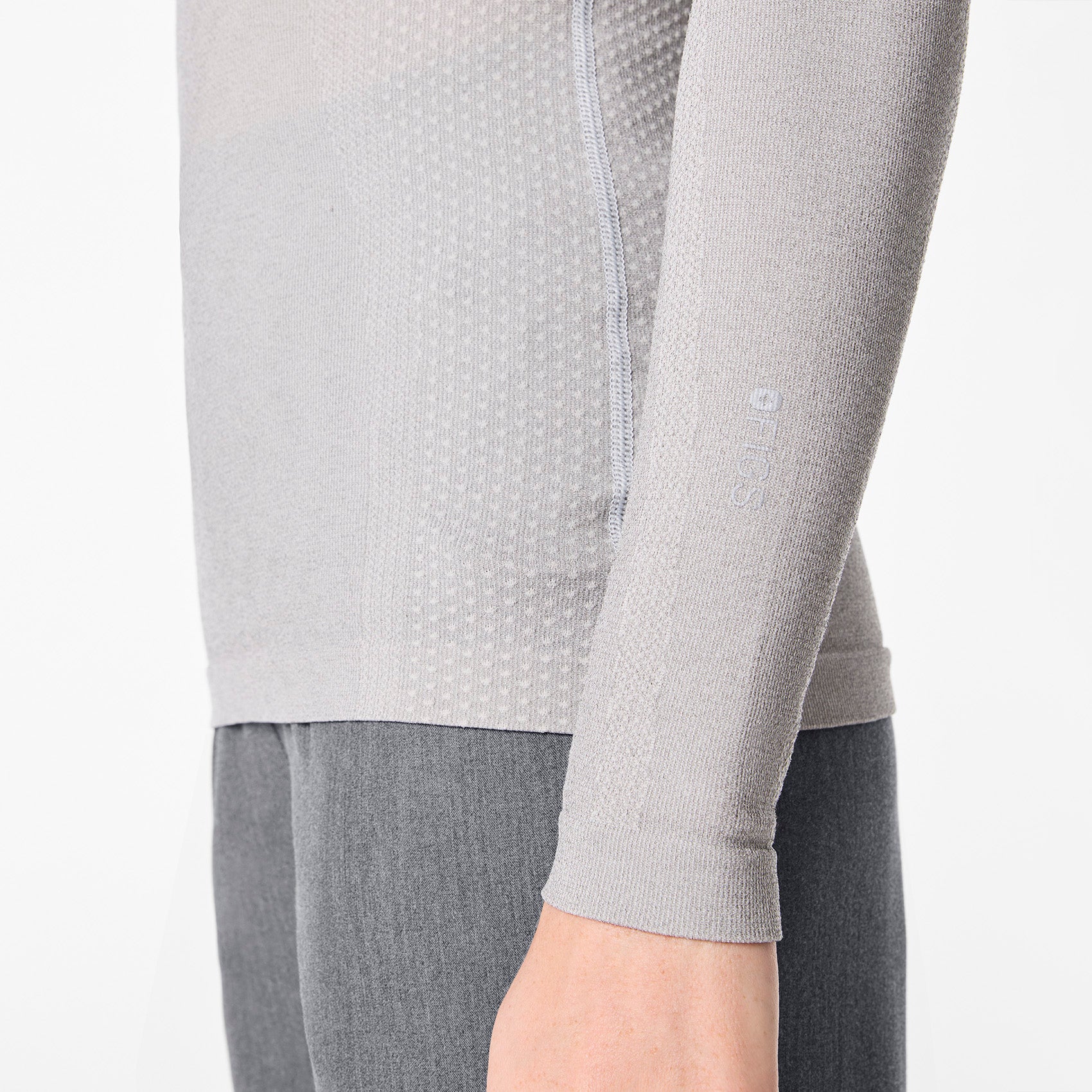 women's Silver Frost Salta Shimmer Seamless - Longsleeve Underscrub - Image 6
