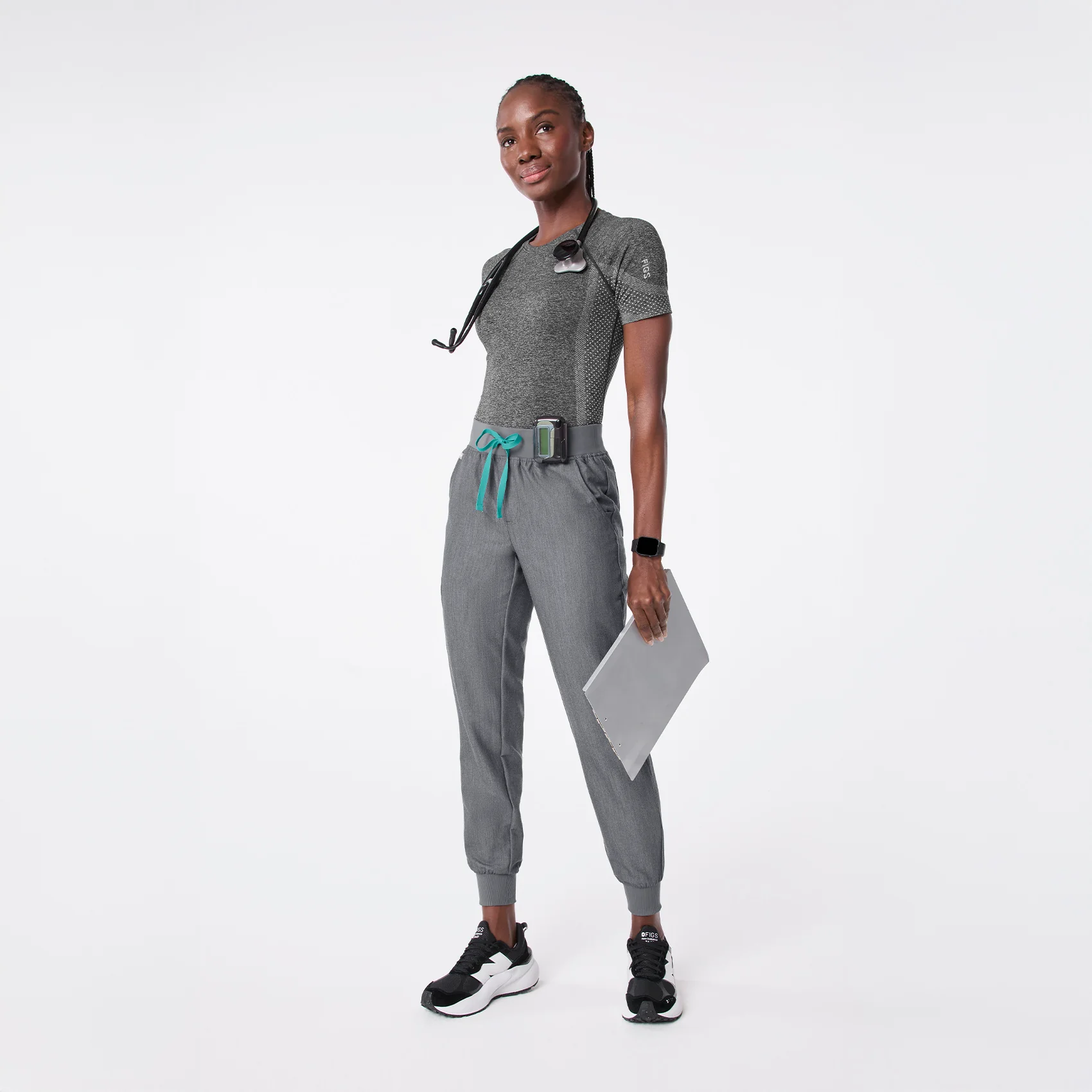 women's Graphite Salta Seamless - Shortsleeve Underscrub - Image 2