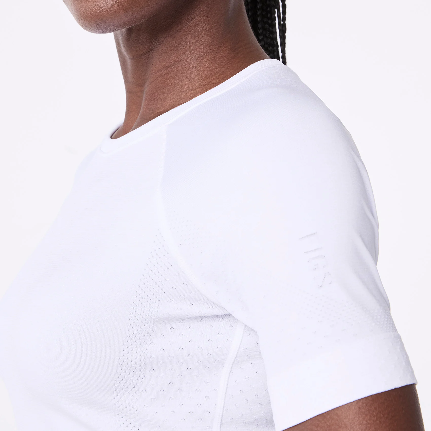 women's White Salta Seamless - Shortsleeve Underscrub - Image 7
