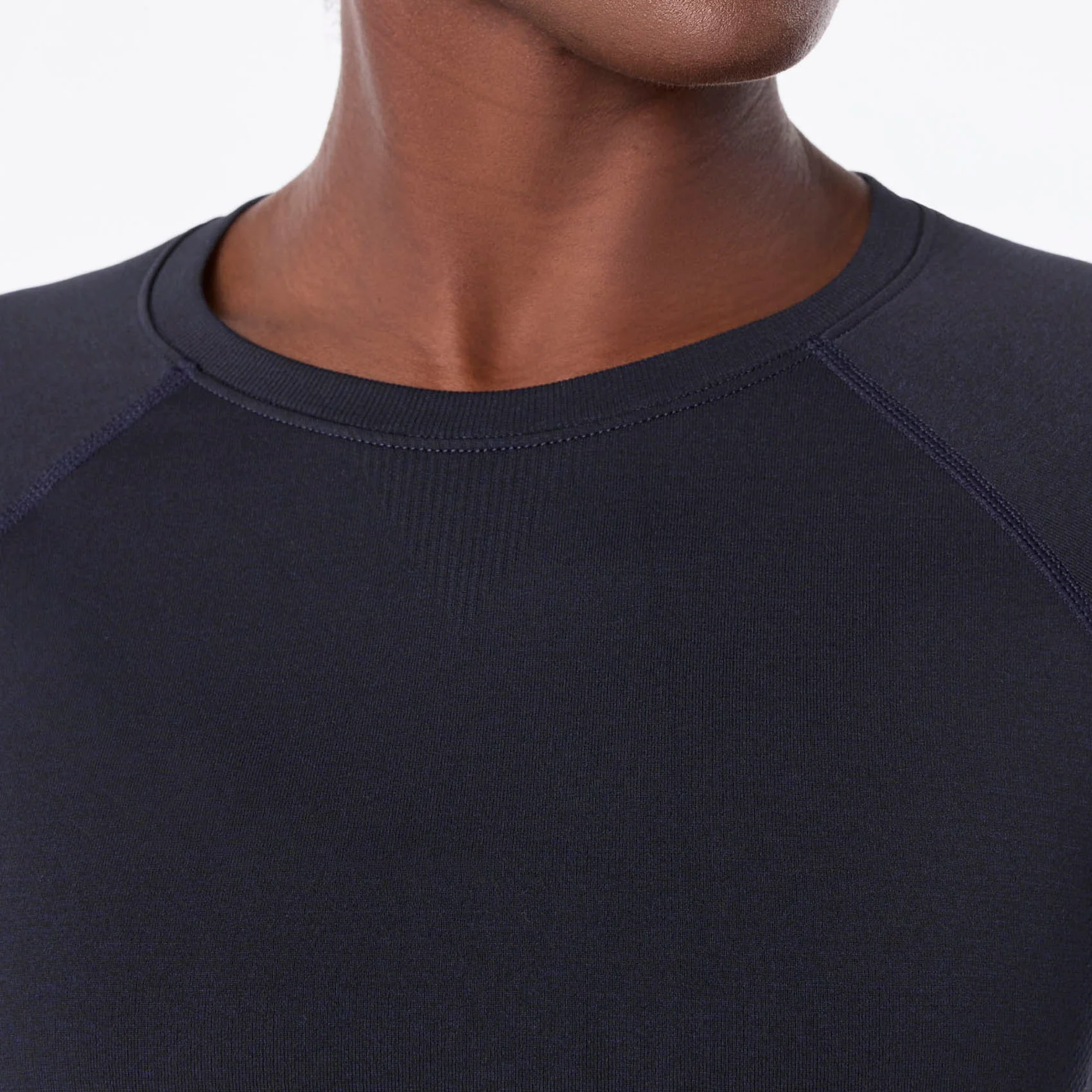 women's Navy Salta Seamless - ¾ Sleeve Underscrub - Image 6