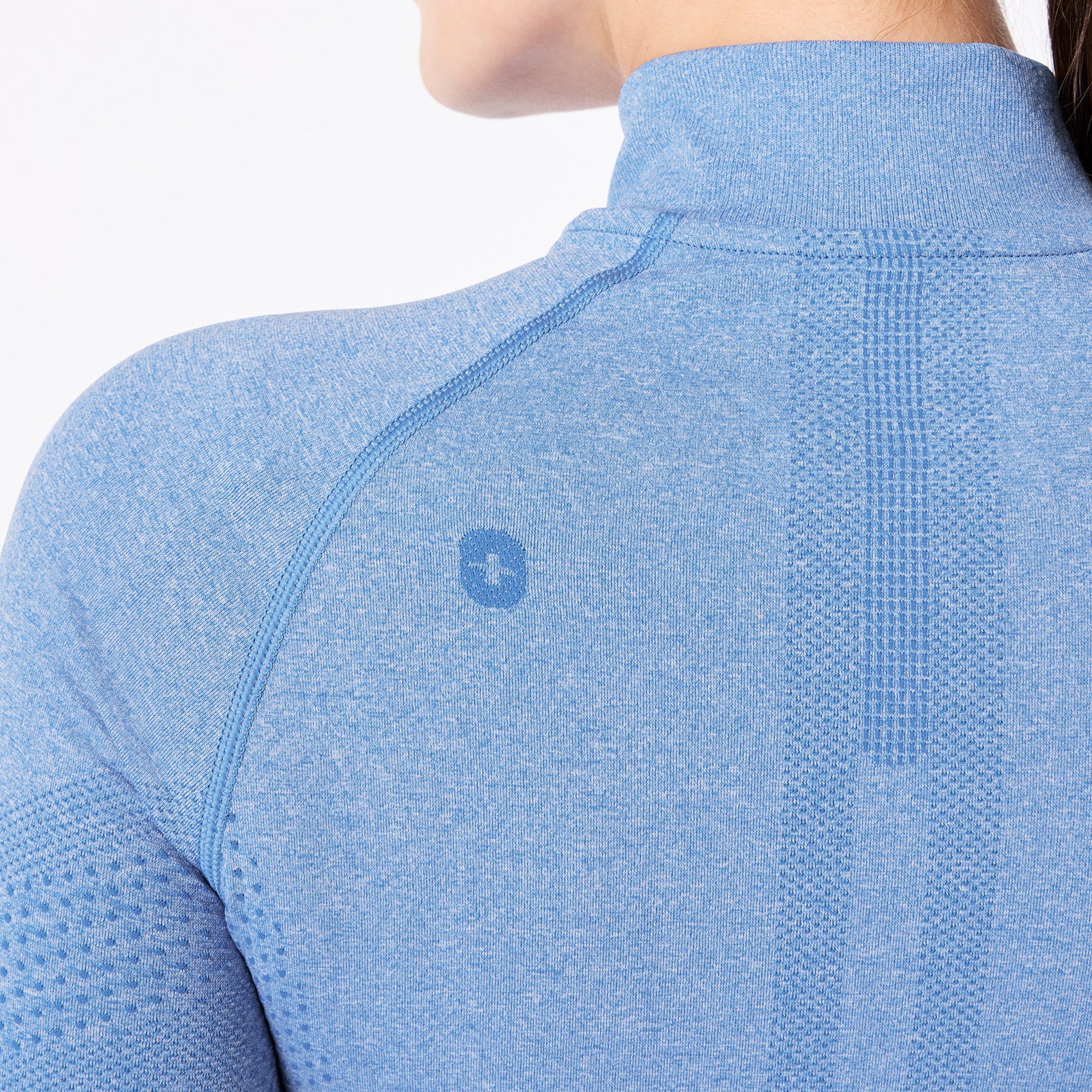 women's Ceil Blue Salta Seamless ¼ Zip - Longsleeve Underscrub - Image 5