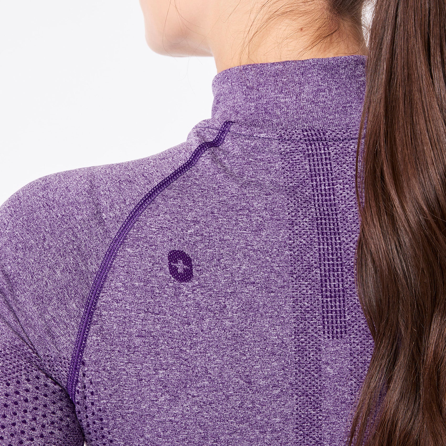 women's Digital Grape Salta Seamless ¼ Zip - Longsleeve Underscrub - Image 5