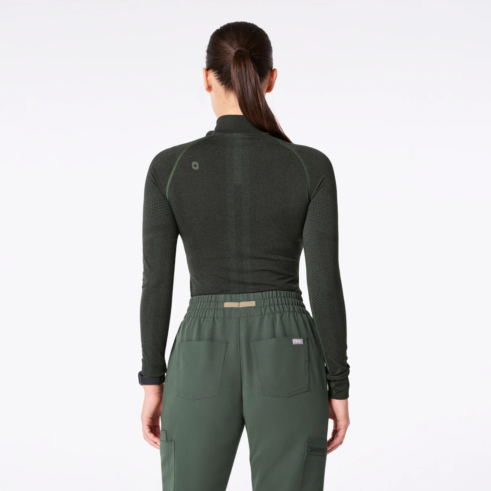 women's Moss Salta Seamless ¼ Zip - Longsleeve Underscrub - Image 4