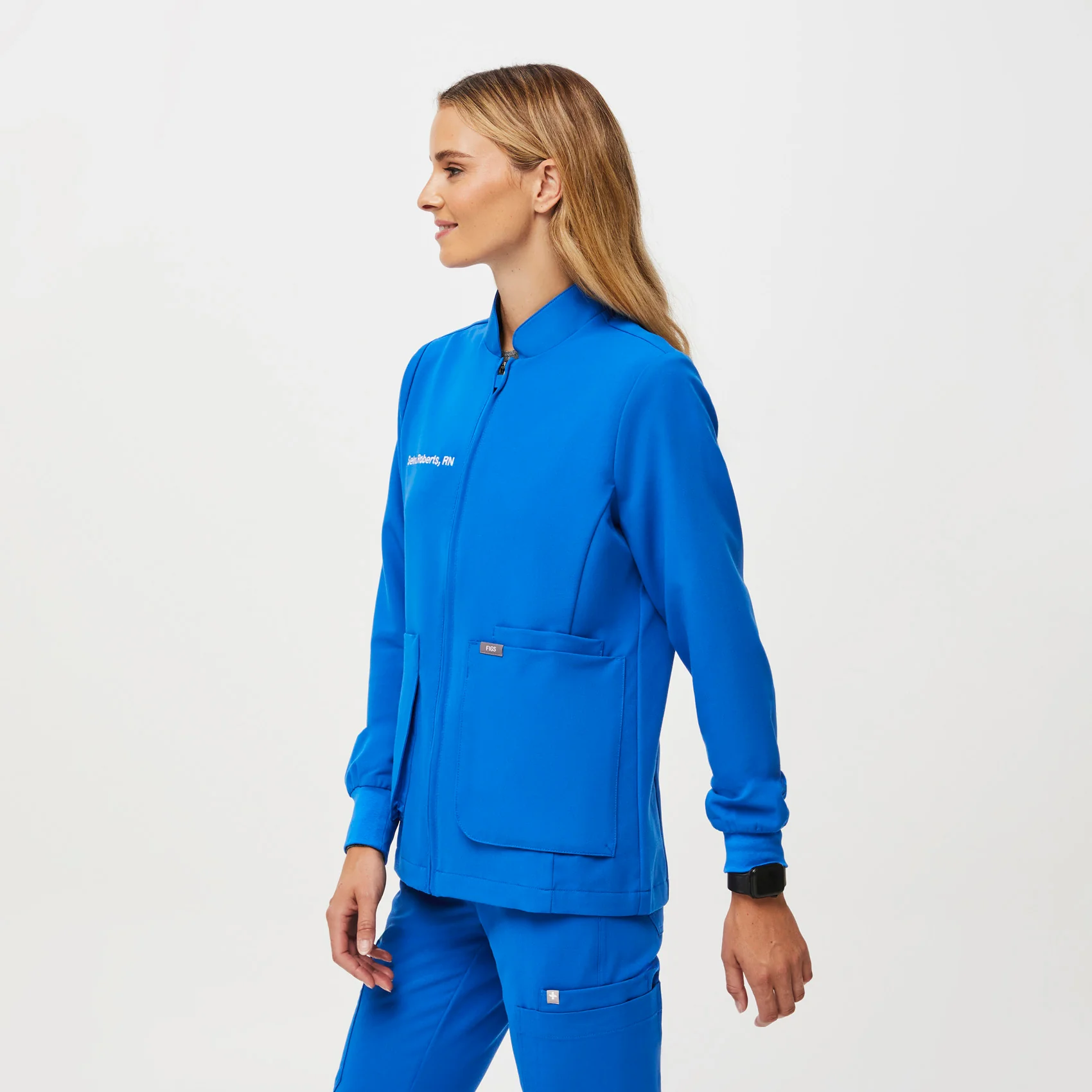Women's Royal Blue Sebina - Scrub Jacket - Image 3