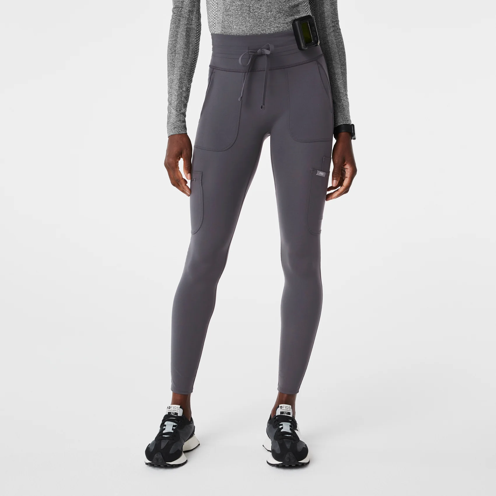 women's Charcoal High Waisted Seville - ScrubLegging™