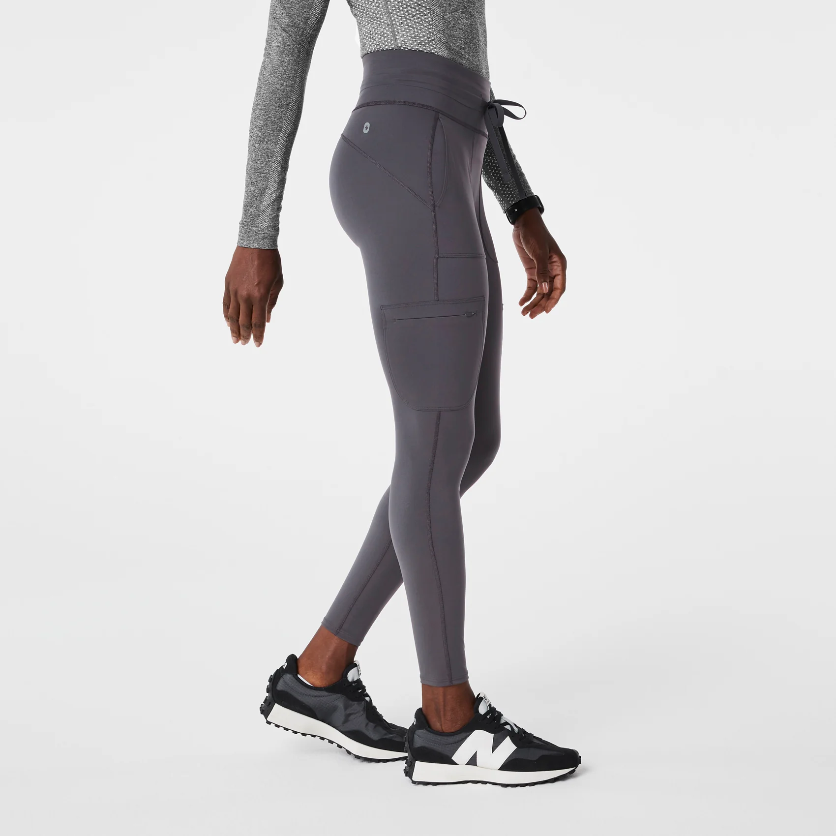 women's Charcoal High Waisted Seville - ScrubLegging™ - Image 3