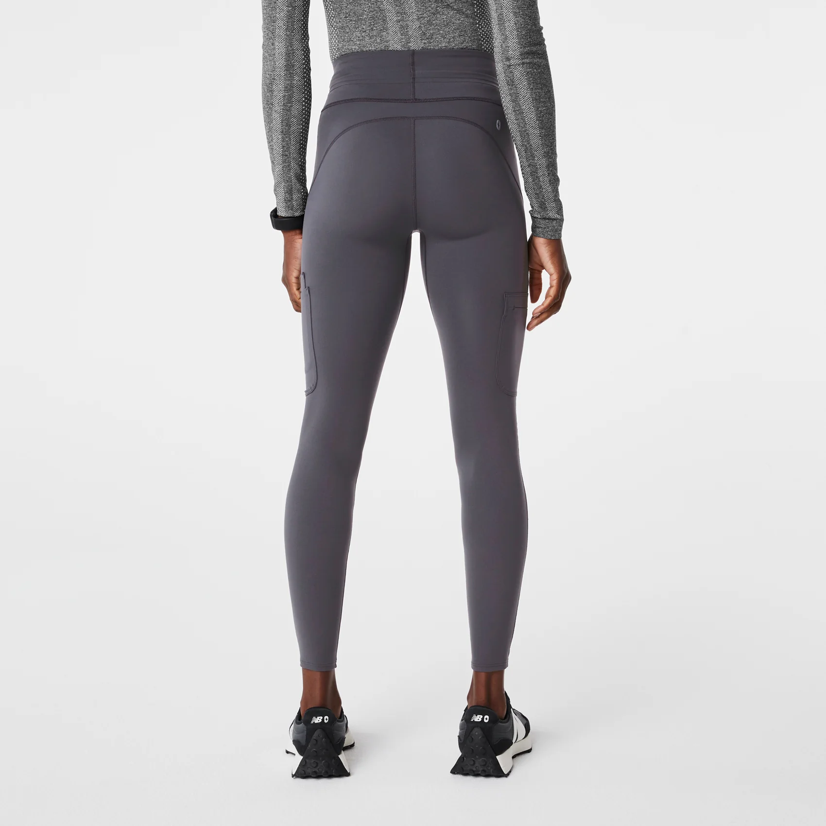women's Charcoal High Waisted Seville - ScrubLegging™ - Image 4