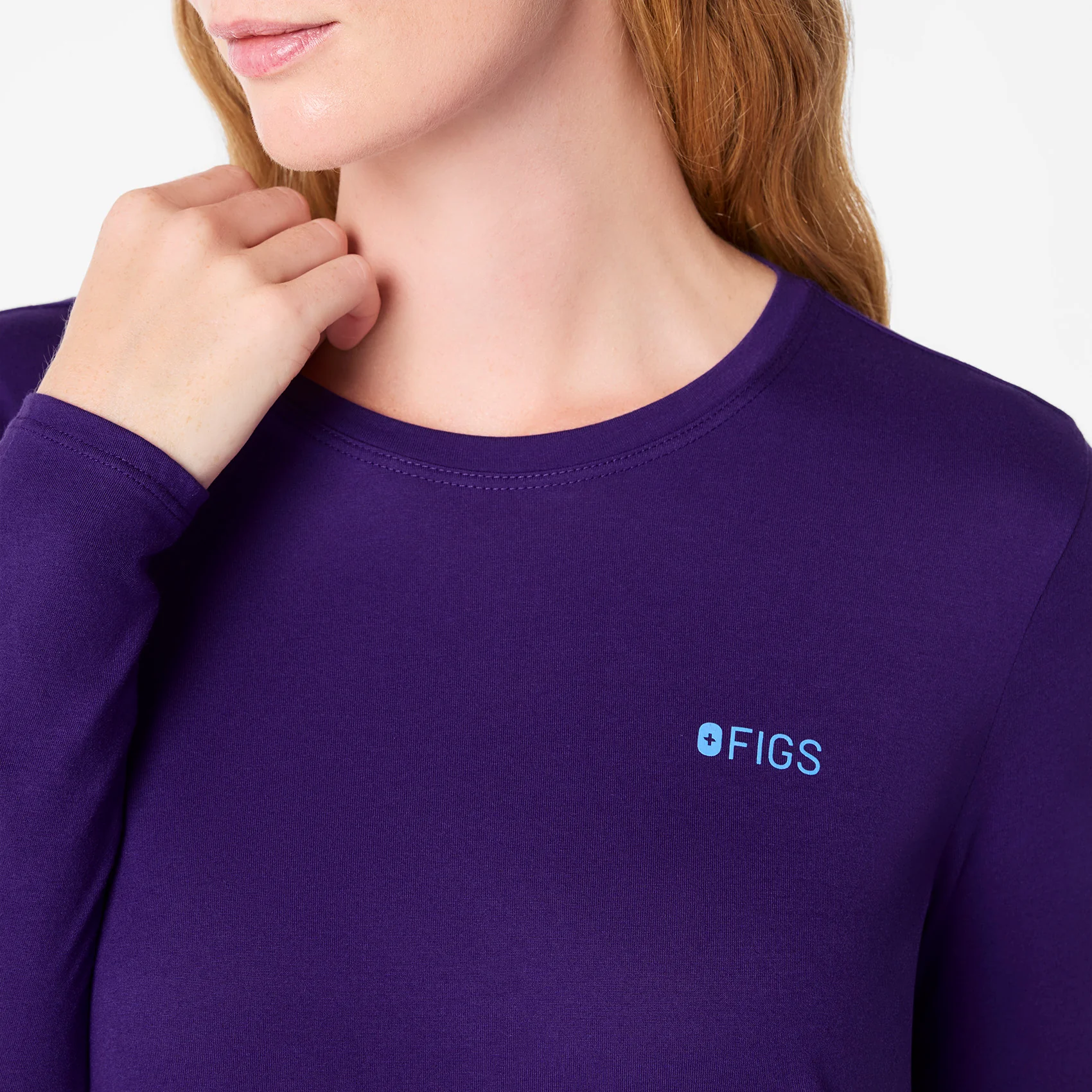 women's Purple Pulse Sleigh Rounds Supersoft - Longsleeve Underscrub - Image 5