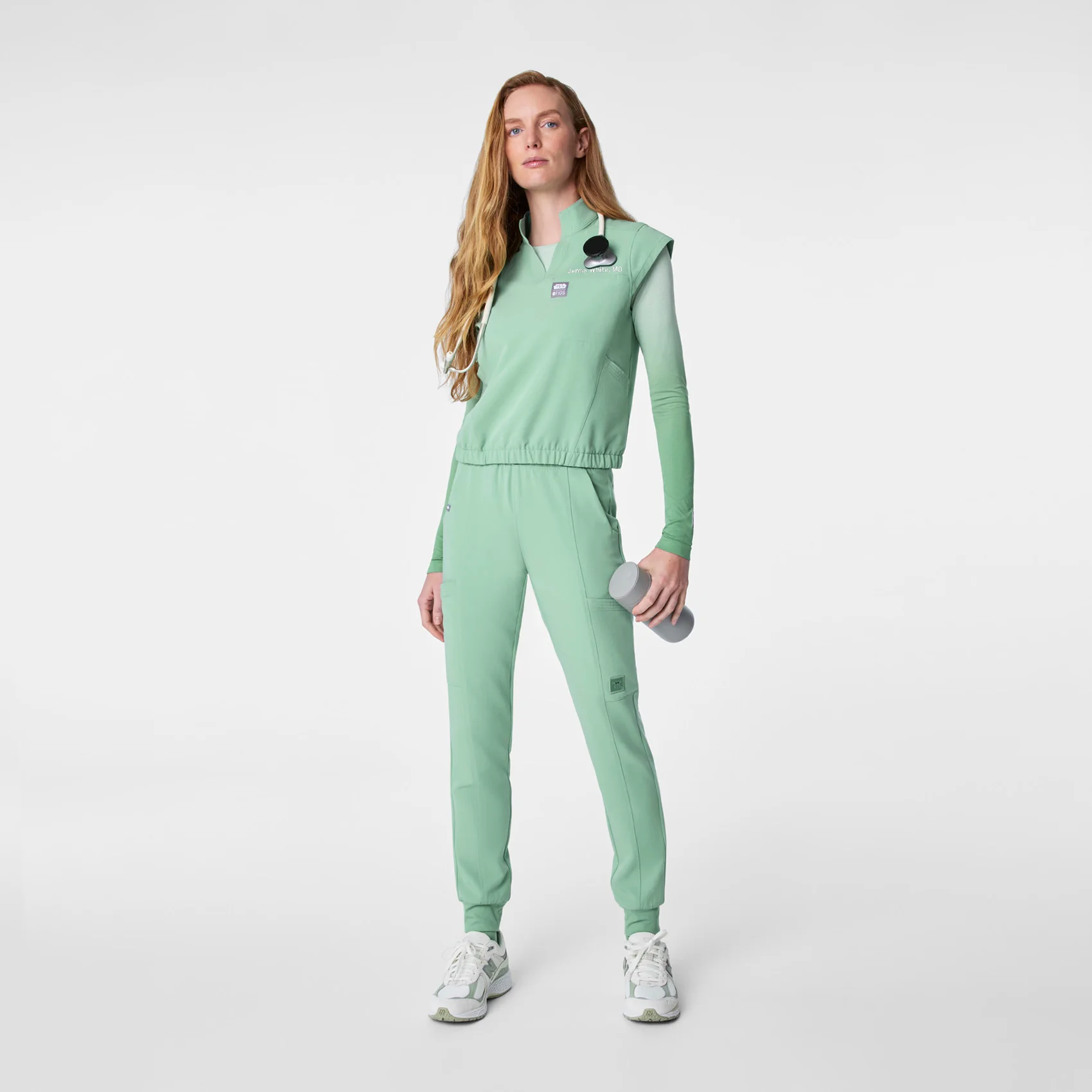 women's Ombre Jade STAR WARS™ | FIGS Salta Seamless - Longsleeve Underscrub - Image 6
