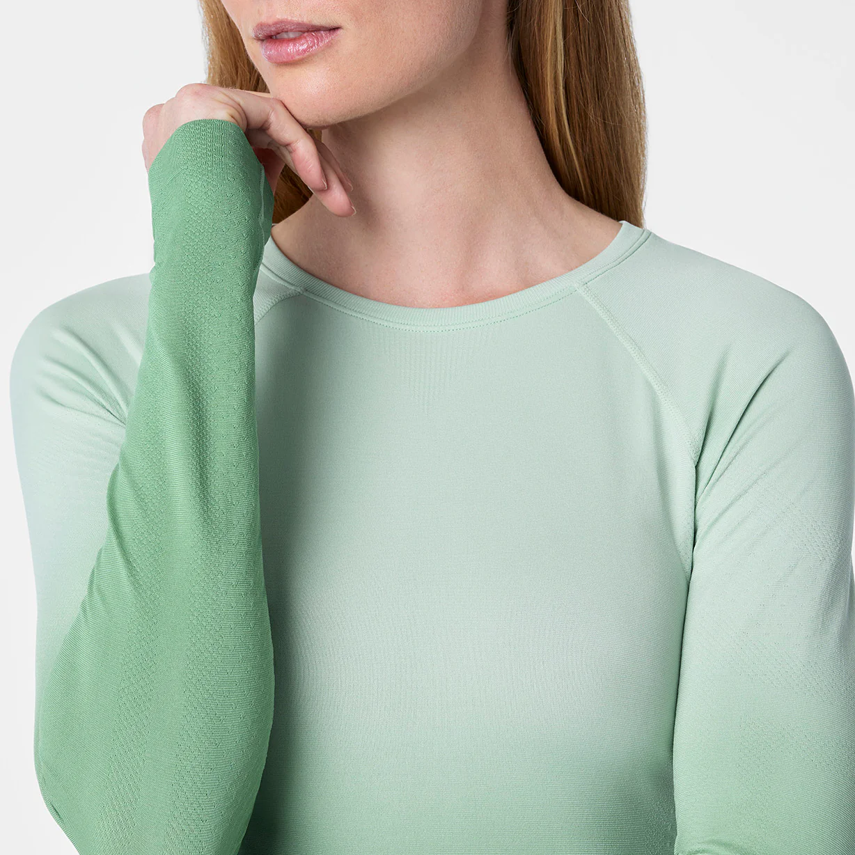 women's Ombre Jade STAR WARS™ | FIGS Salta Seamless - Longsleeve Underscrub - Image 7