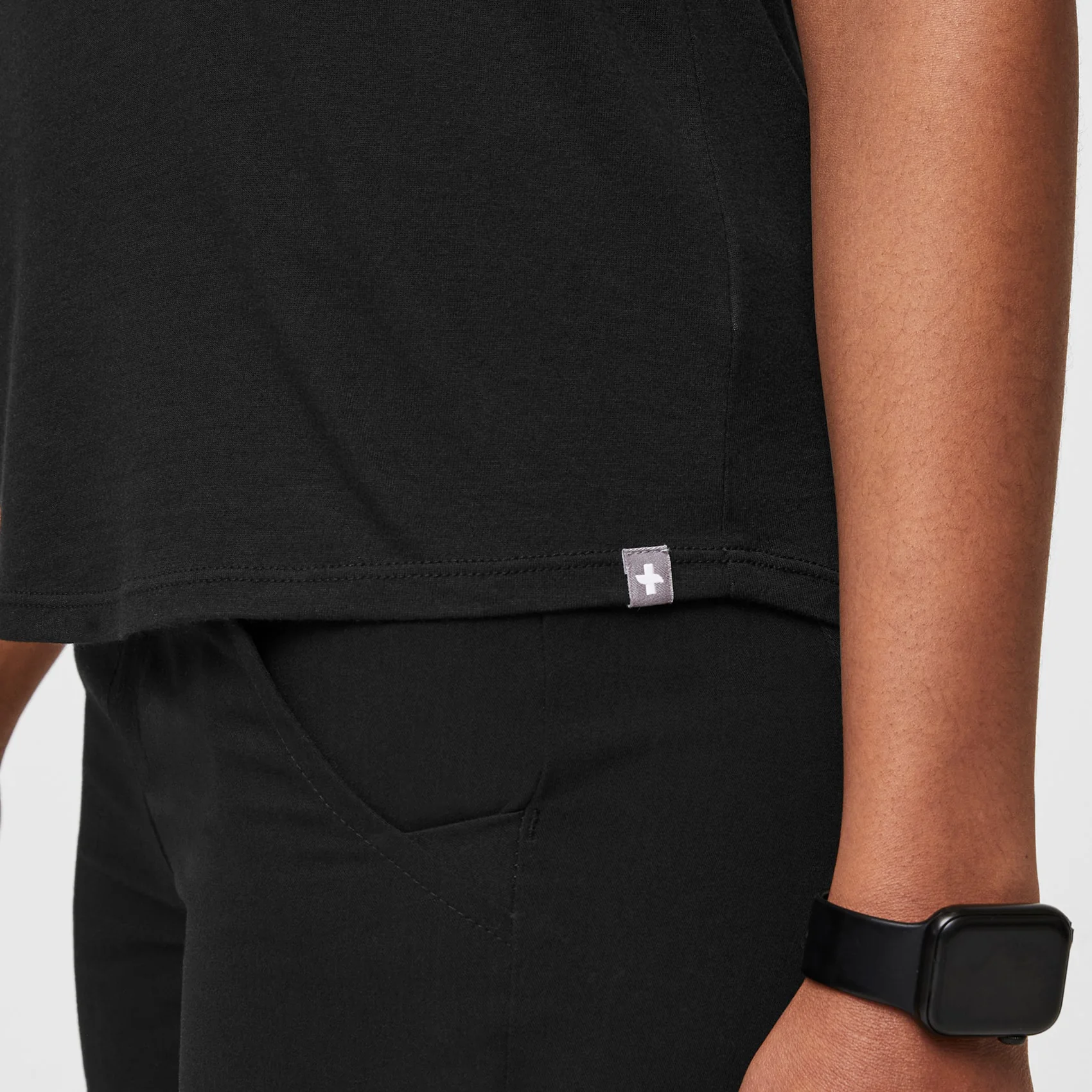 Women's Black Supersoft - Shortsleeve Underscrub - Image 5