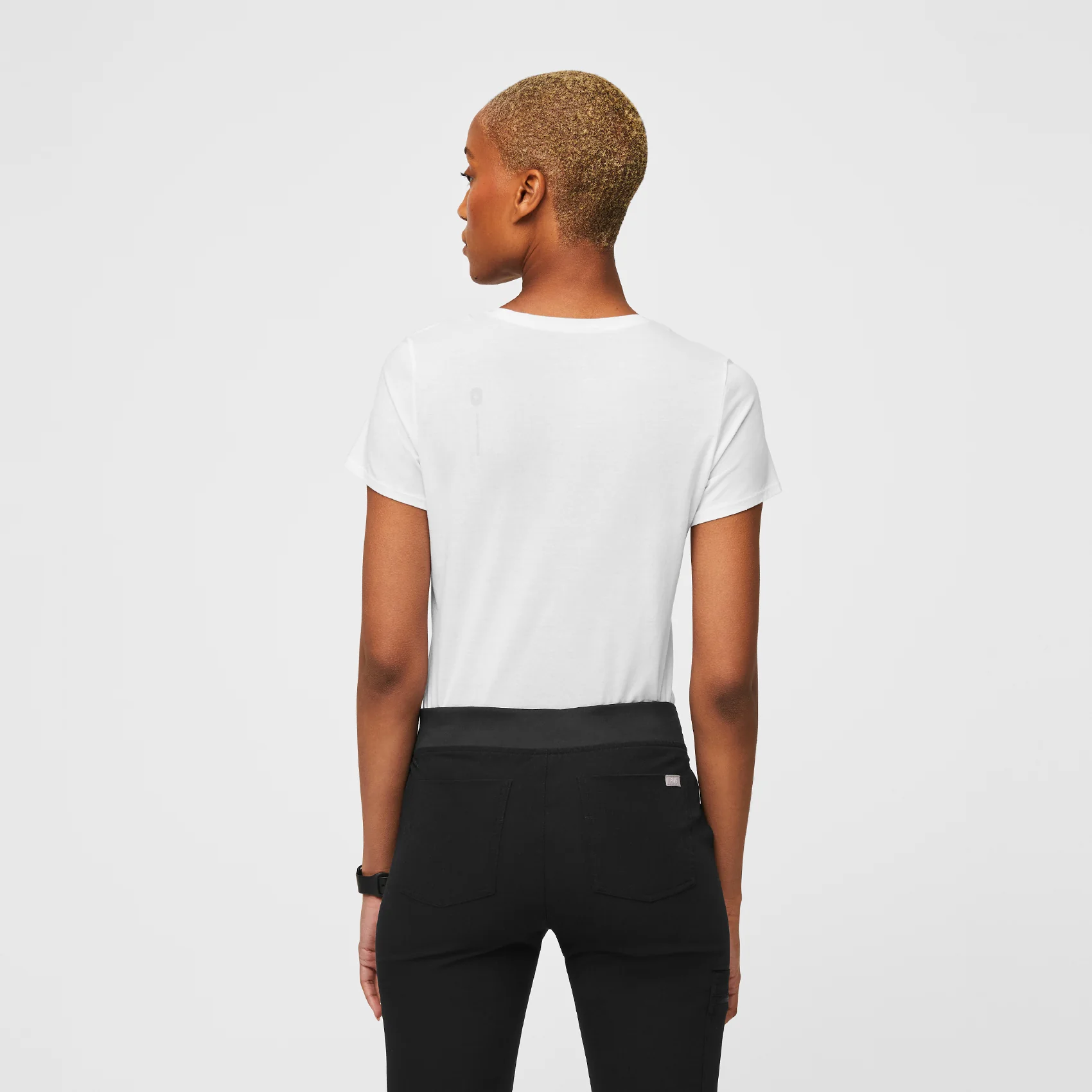 Women's White Supersoft - Shortsleeve Underscrub - Image 4