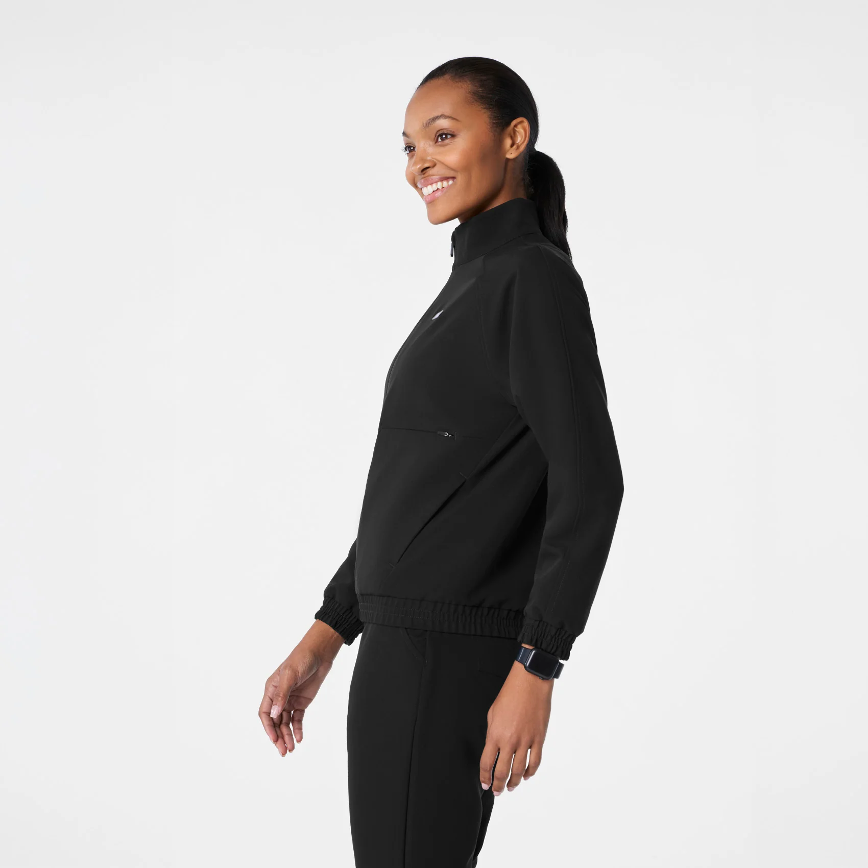 women's Black Sydney - Scrub Jacket - Image 3