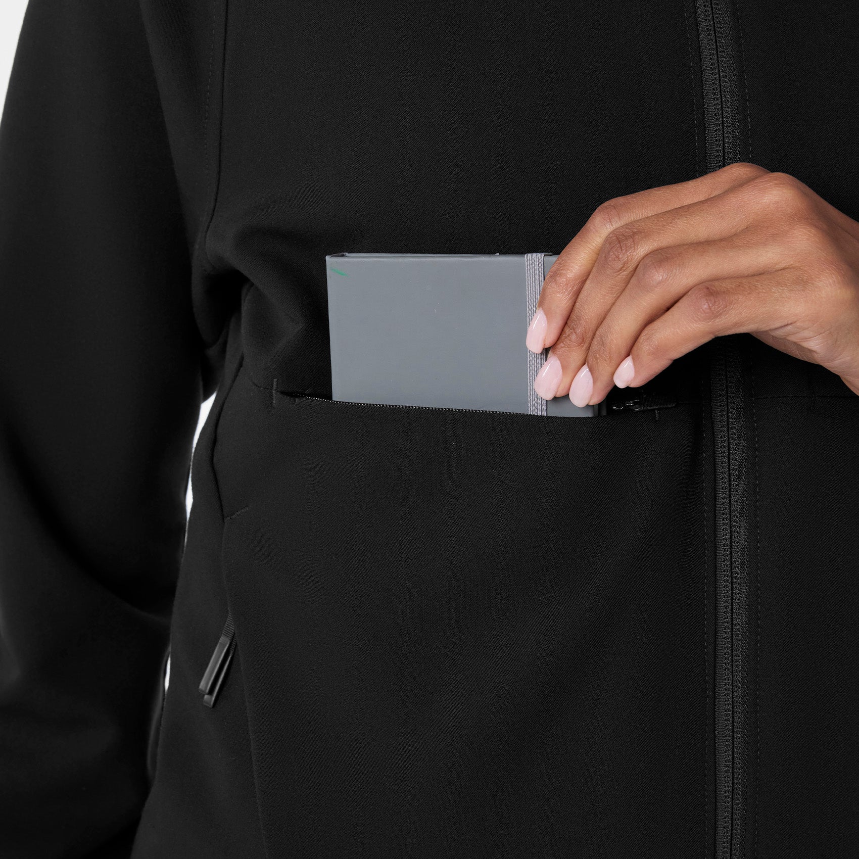 women's Black Sydney - Scrub Jacket - Image 7