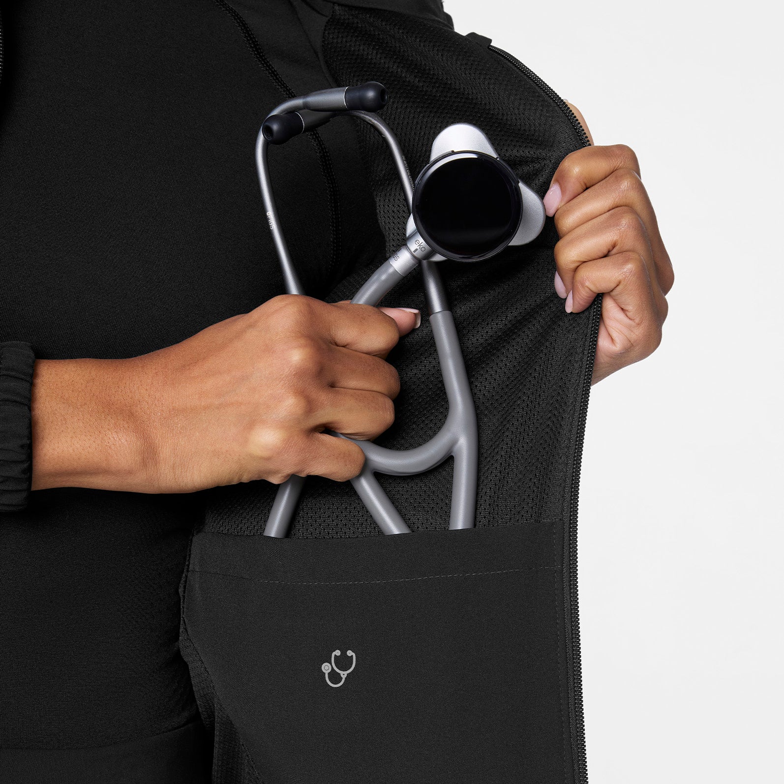 women's Black Sydney - Scrub Jacket - Image 8