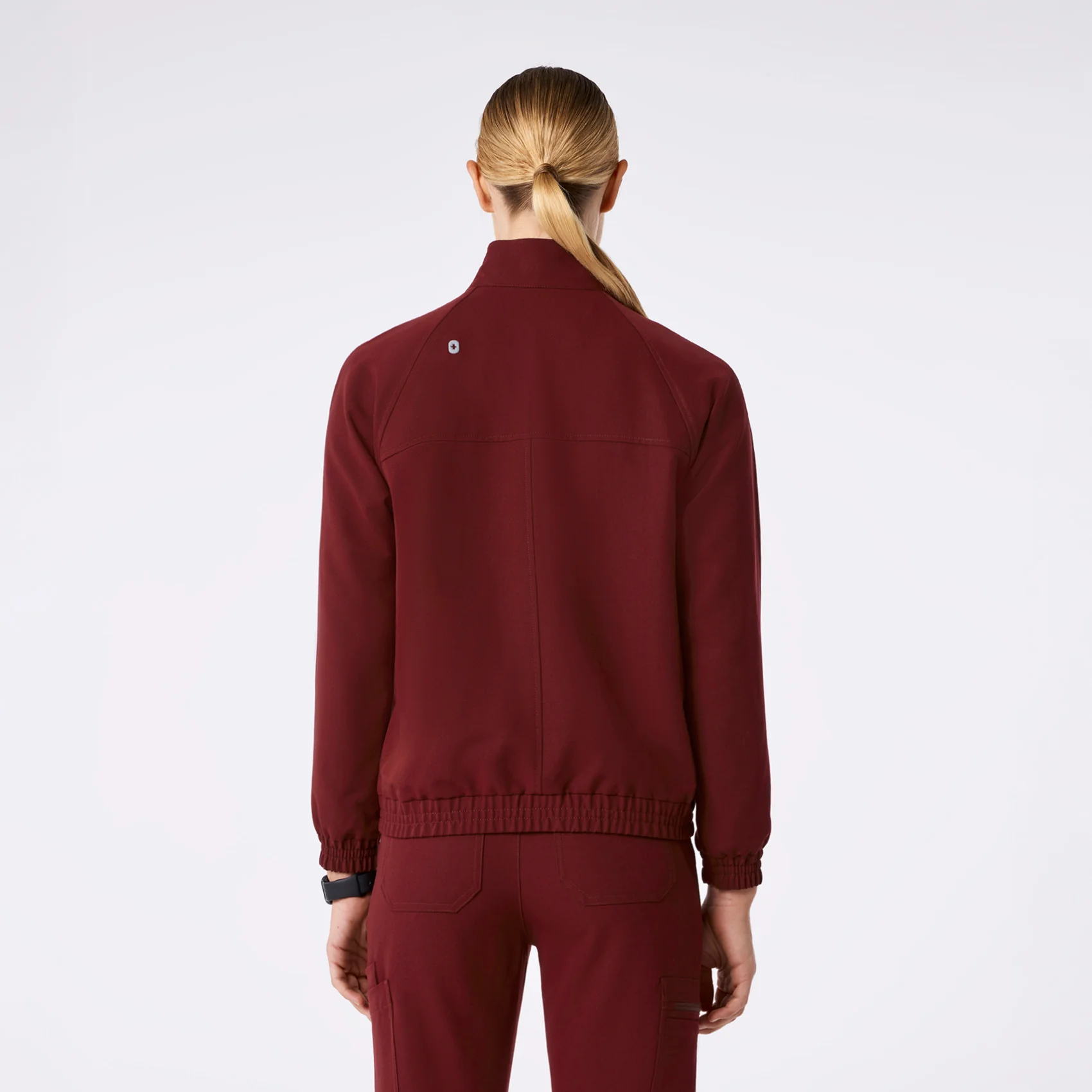women's Burgundy Sydney - Scrub Jacket - Image 4