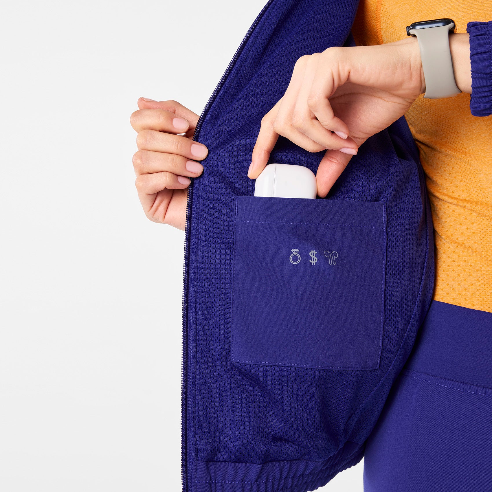 women's Deep Royal Blue Sydney - Scrub Jacket - Image 10