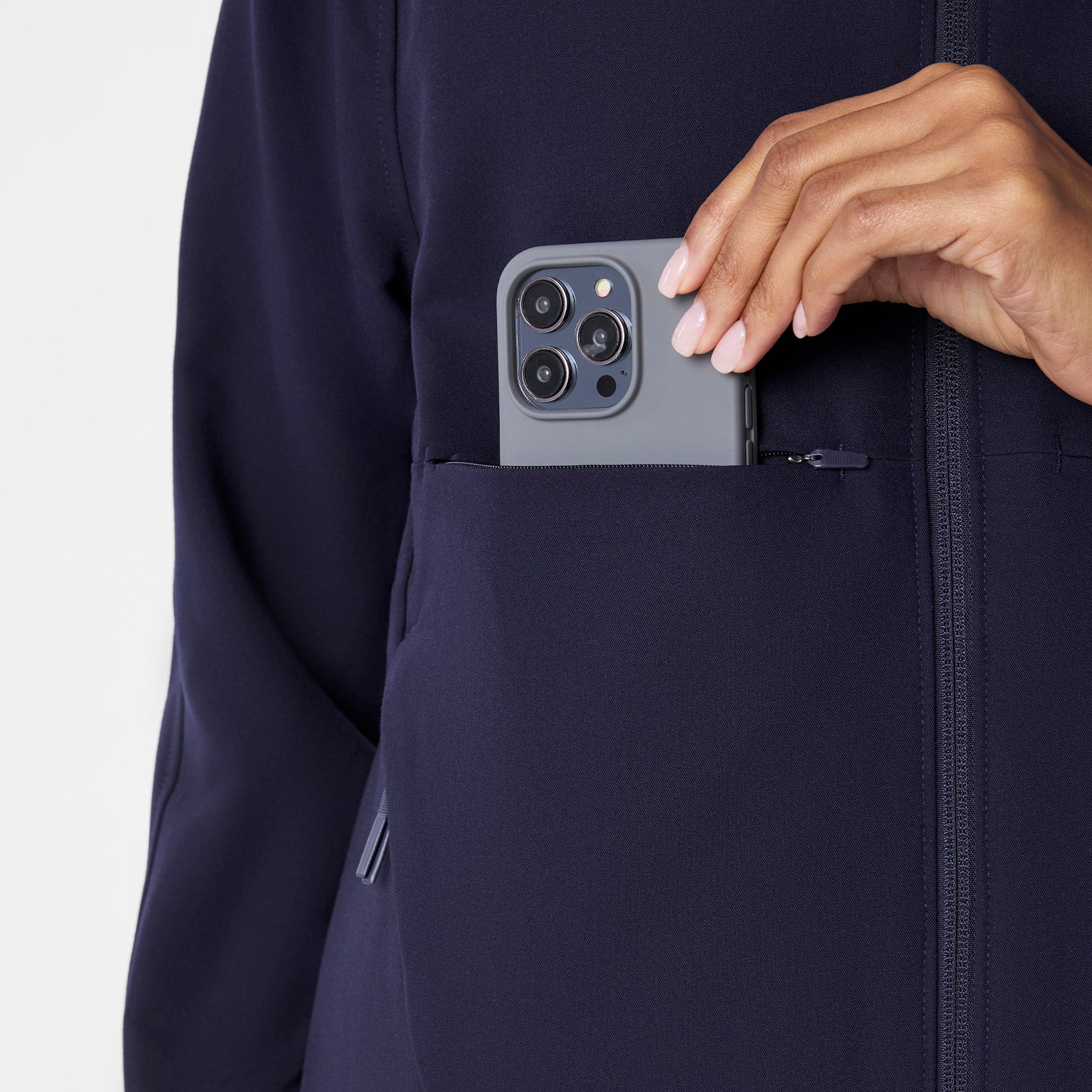 women's Navy Sydney -  Scrub Jacket - Image 7