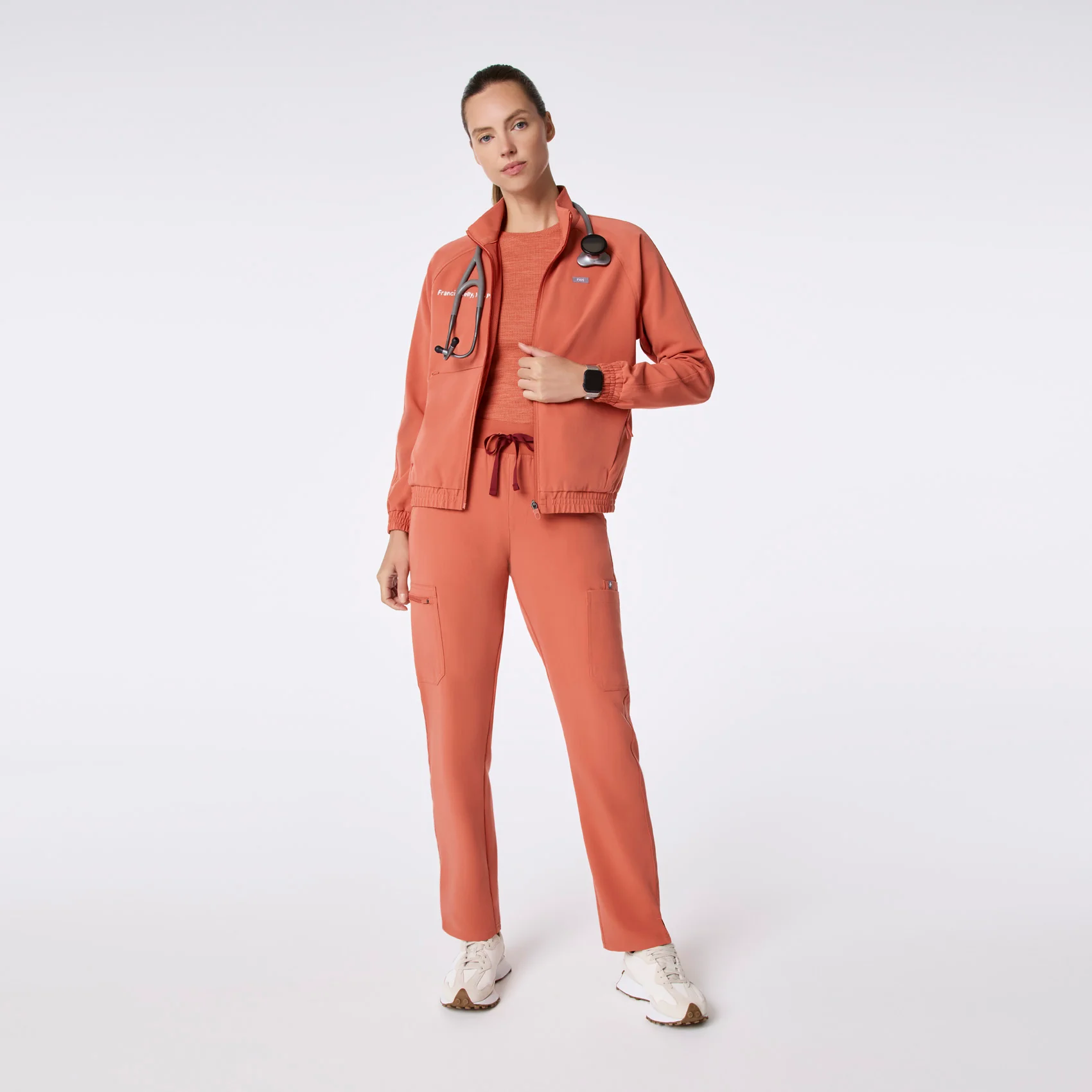 women's Spiced Cider Sydney - Scrub Jacket - Image 2