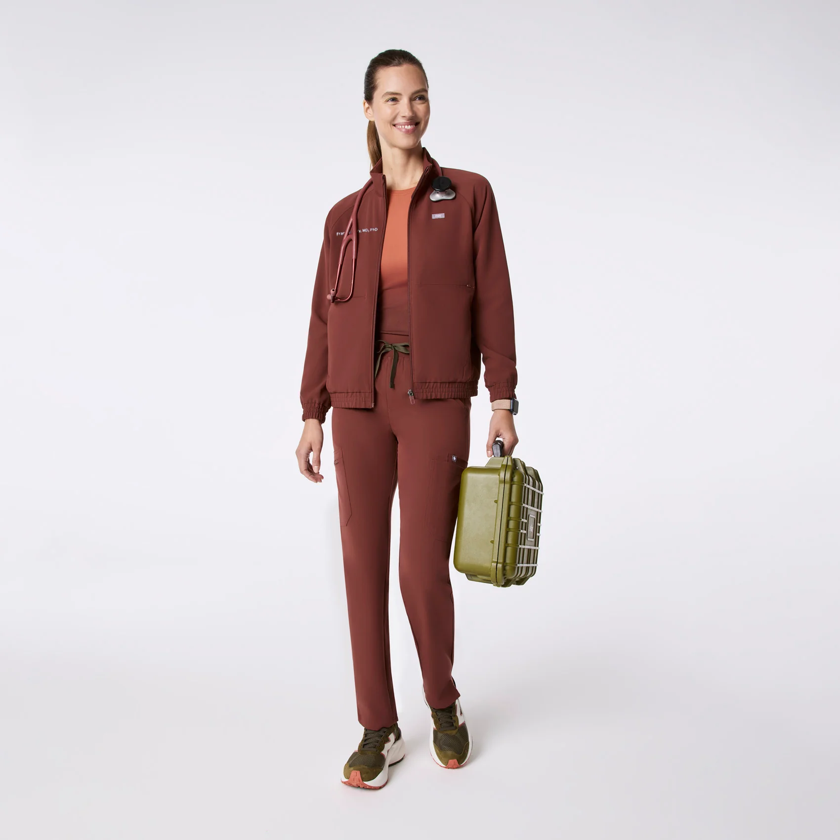 women's Walnut Sydney -  Scrub Jacket - Image 2