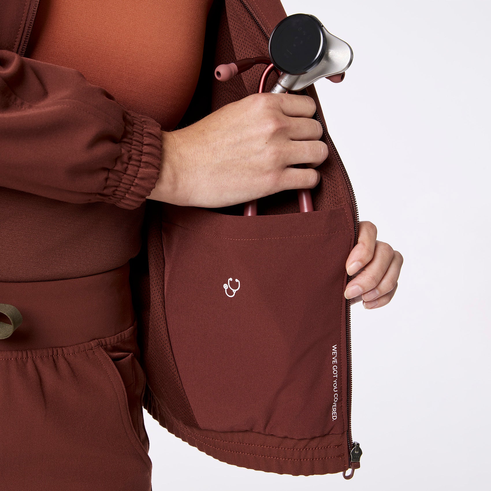 women's Walnut Sydney -  Scrub Jacket - Image 8